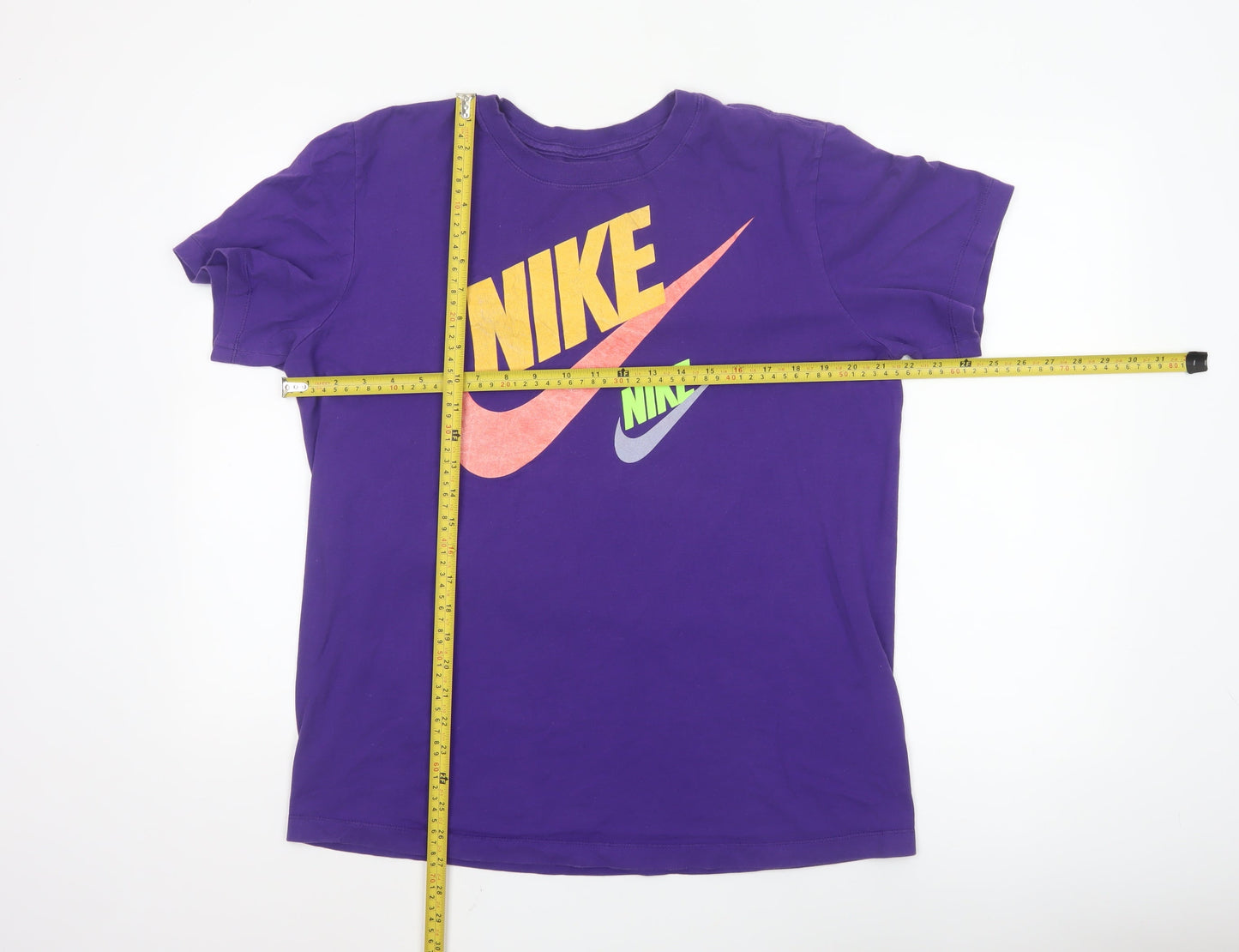 Nike Men's Purple Graphic Logo Sports T-Shirt Size S
