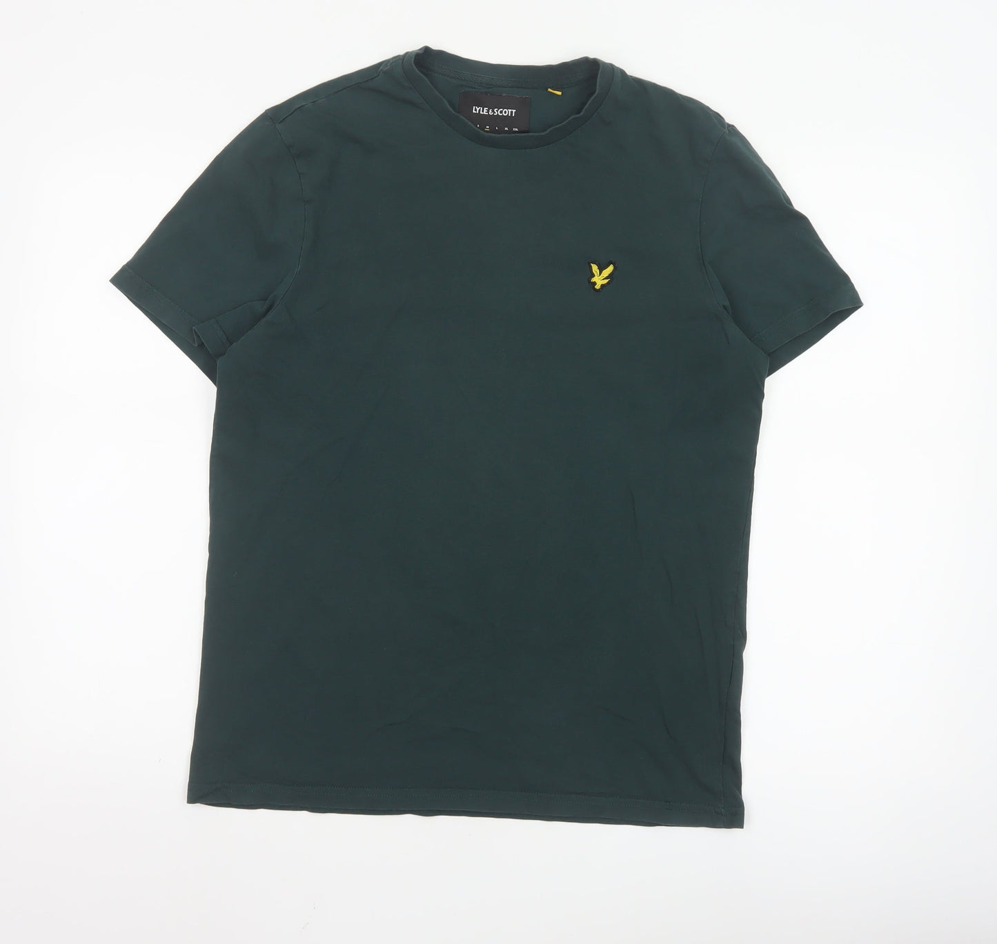 Lyle & Scott Men's Green Cotton Crew Neck Short Sleeve T-Shirt Size M