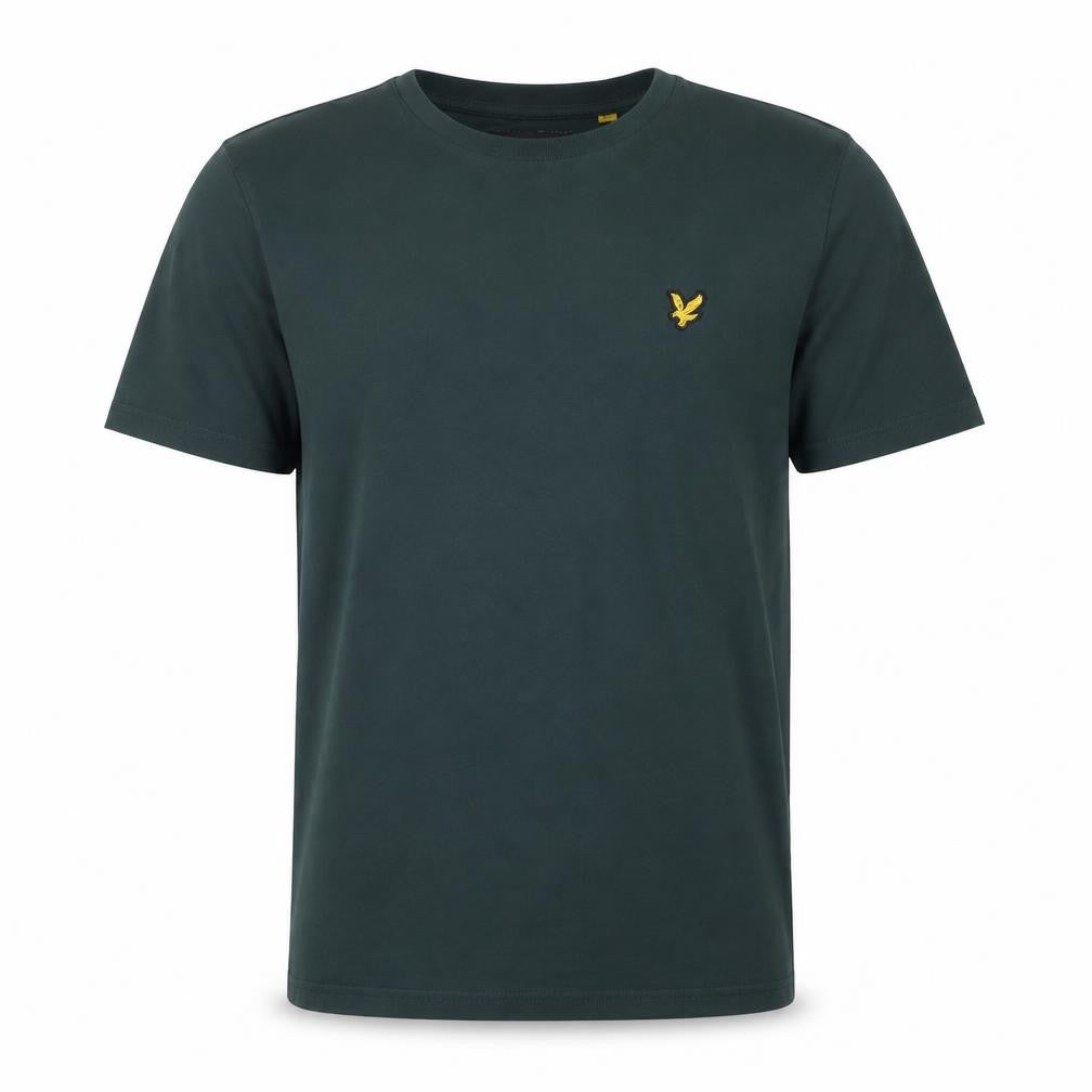 Lyle & Scott Men's Green Cotton Crew Neck Short Sleeve T-Shirt Size M
