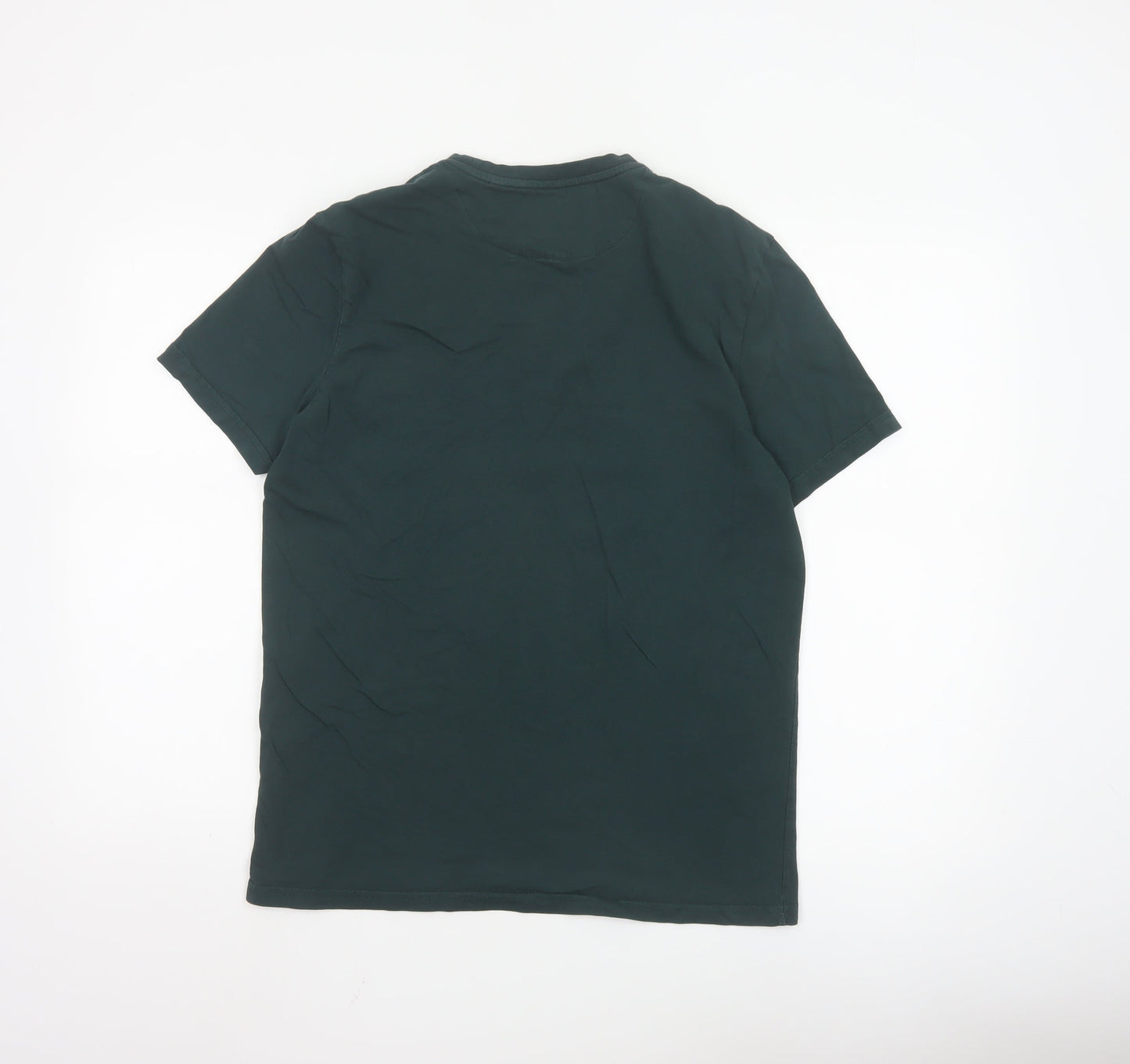 Lyle & Scott Men's Green Cotton Crew Neck Short Sleeve T-Shirt Size M