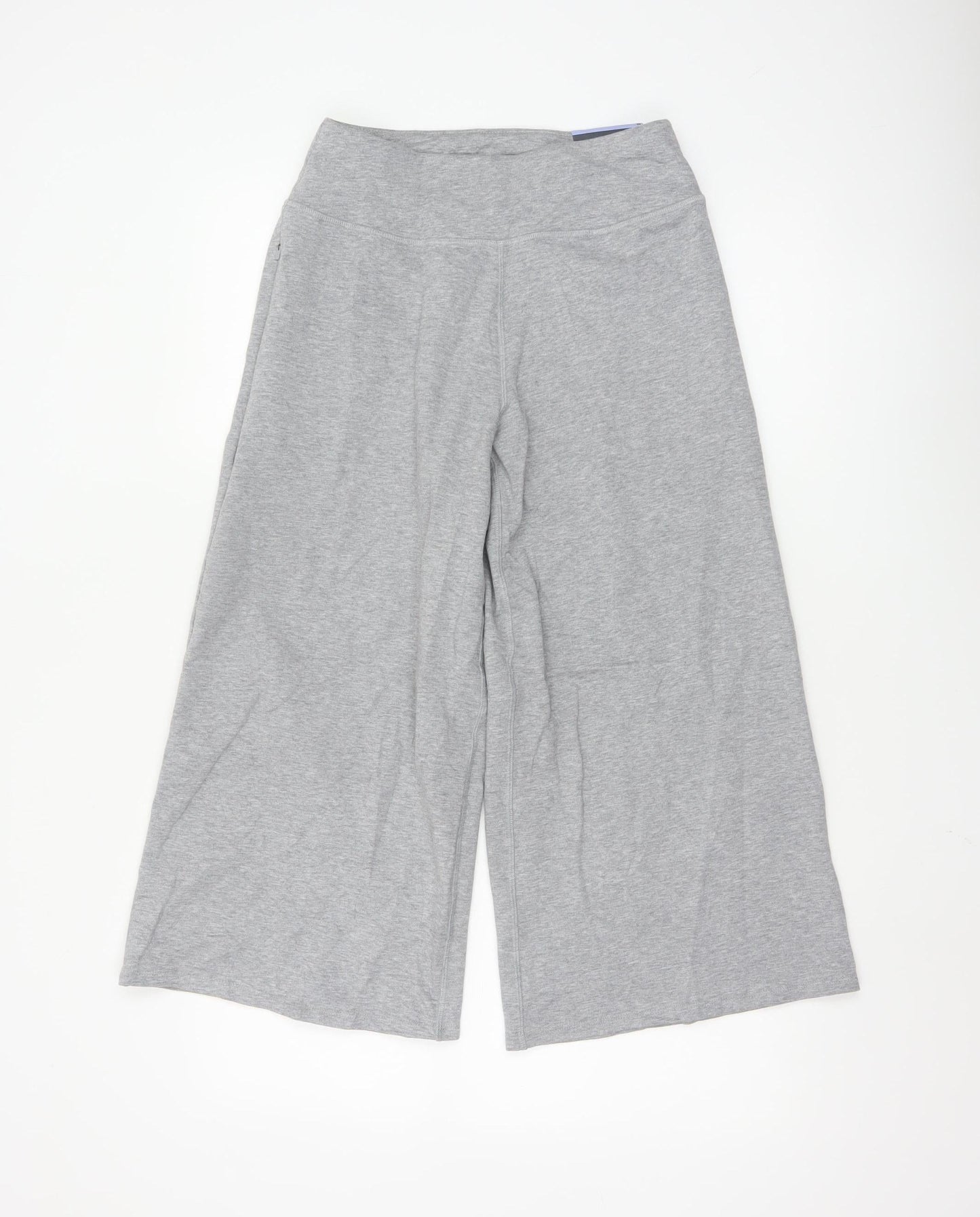 Marks and Spencer Women’s Grey Wide-Leg Jersey Trousers Size 8
