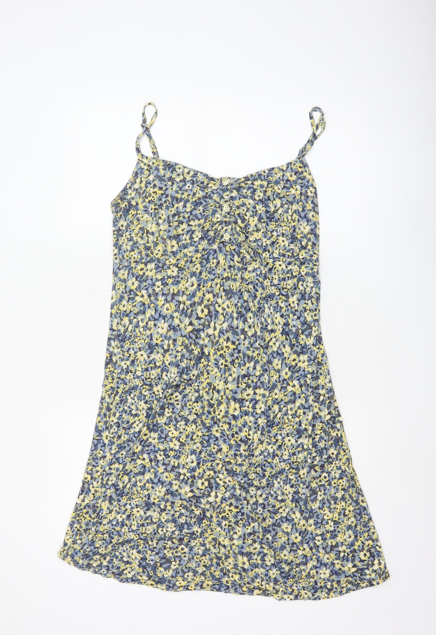 Marks and Spencer Per Una Women's Multicoloured Floral V-Neck Slip Dress Size 16