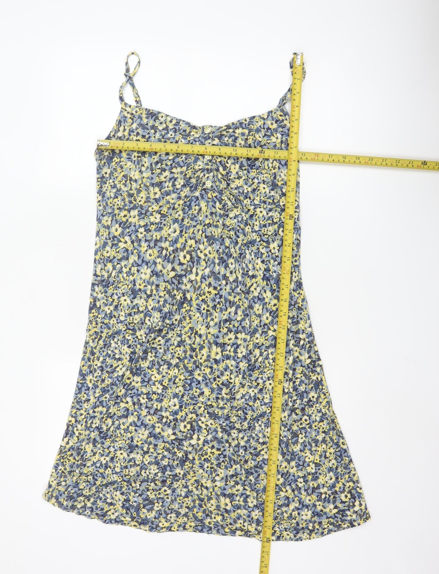 Marks and Spencer Per Una Women's Multicoloured Floral V-Neck Slip Dress Size 16