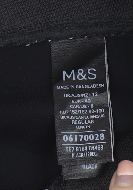 Marks and Spencer Women’s Black High Rise Slim Fit Leggings Size 12
