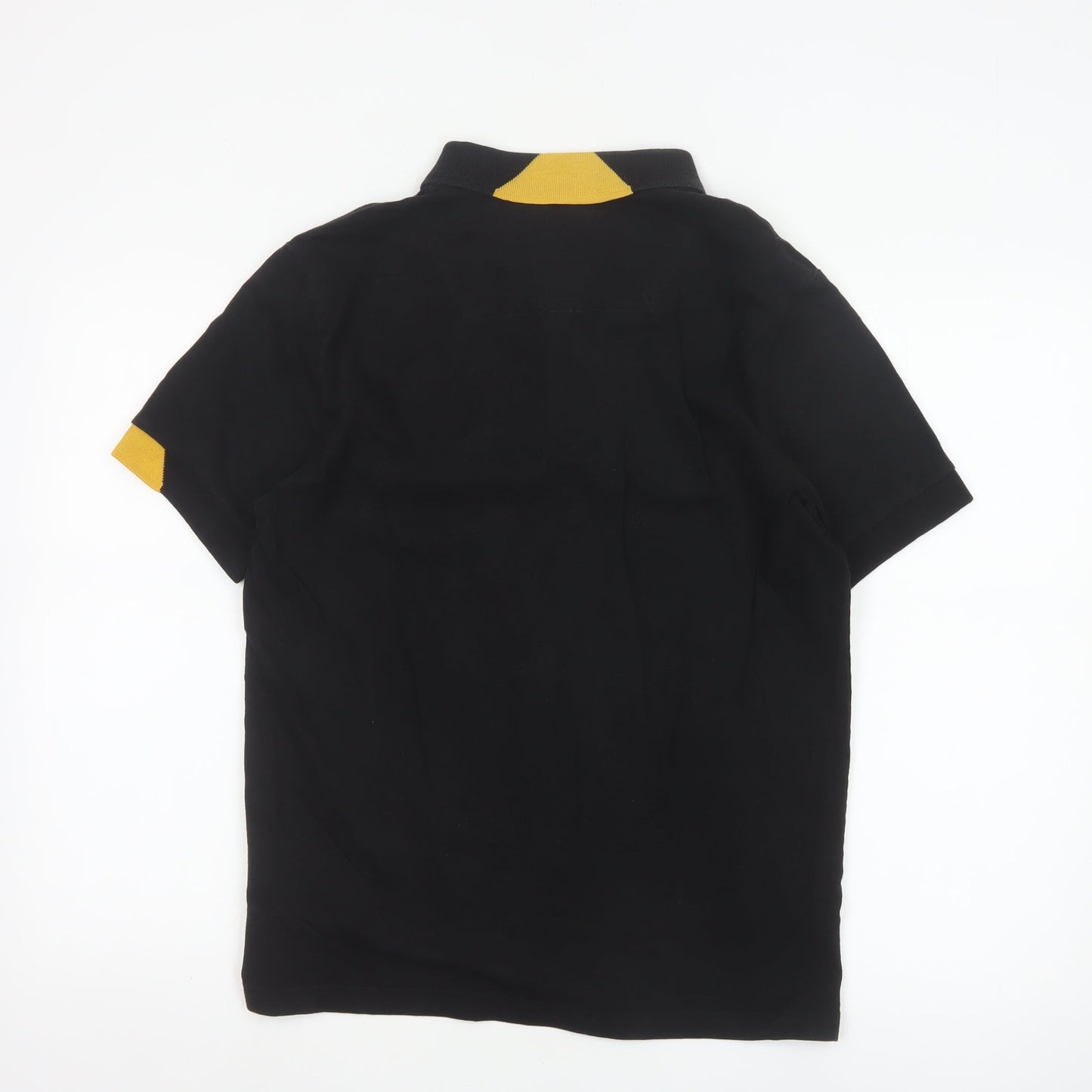 Replay Men's Black Regular Fit Cotton Polo Shirt M