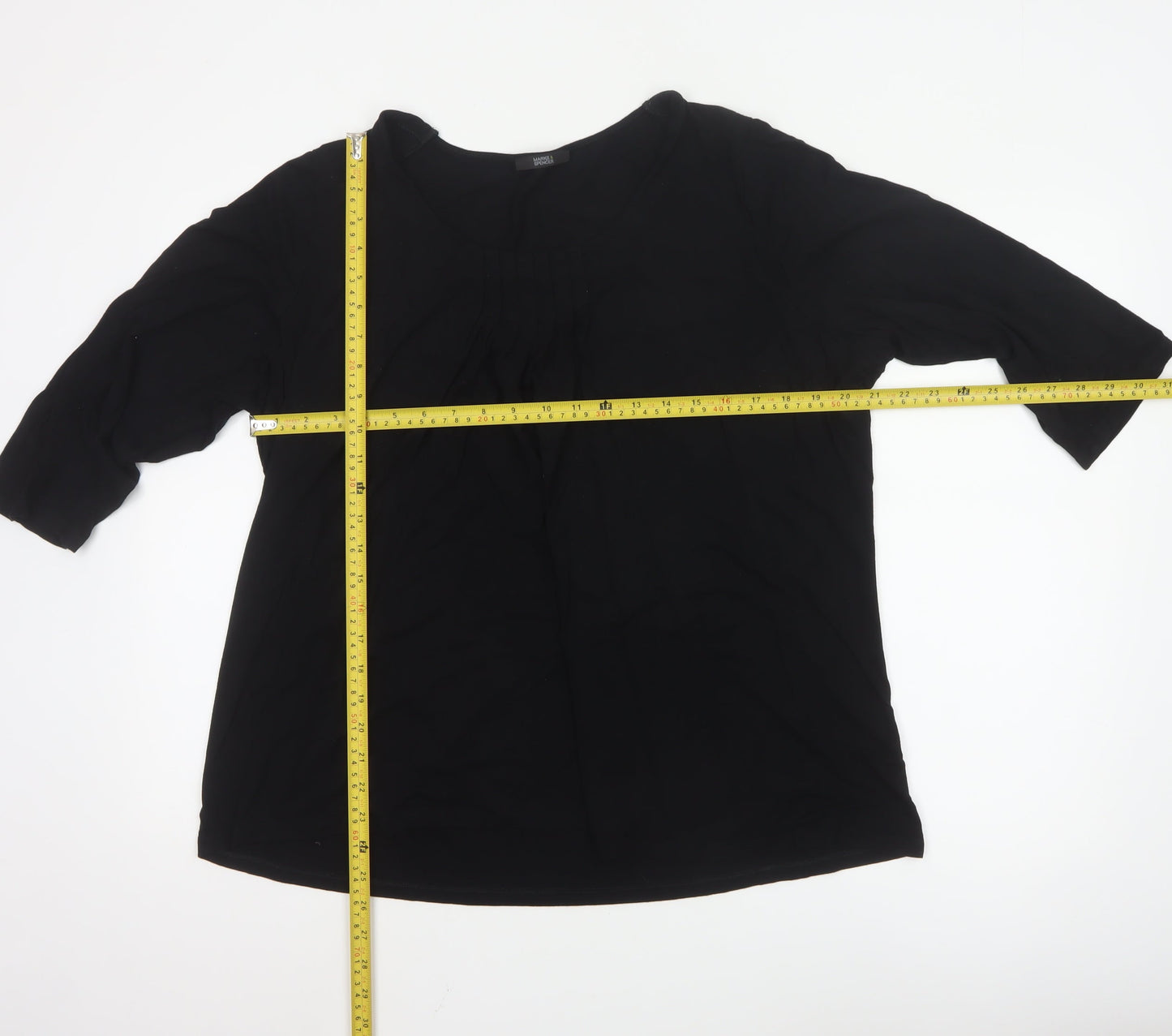 Marks and Spencer Women’s Black 3/4 Sleeve Tunic Blouse UK 22