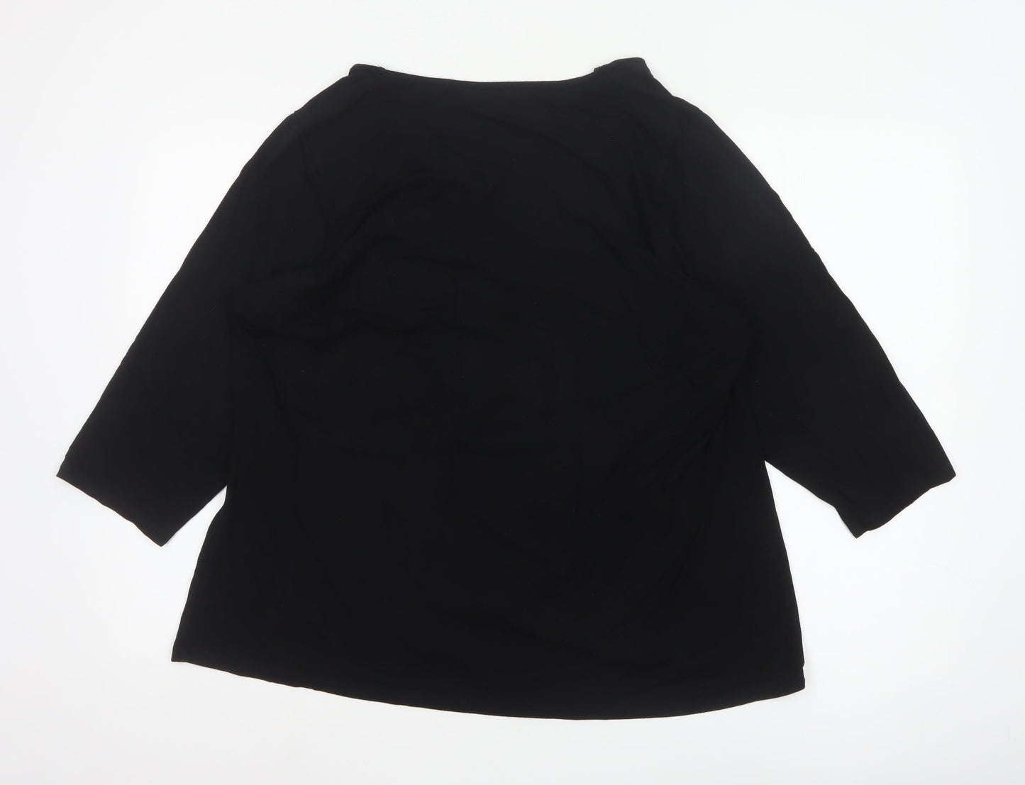 Marks and Spencer Women’s Black 3/4 Sleeve Tunic Blouse UK 22