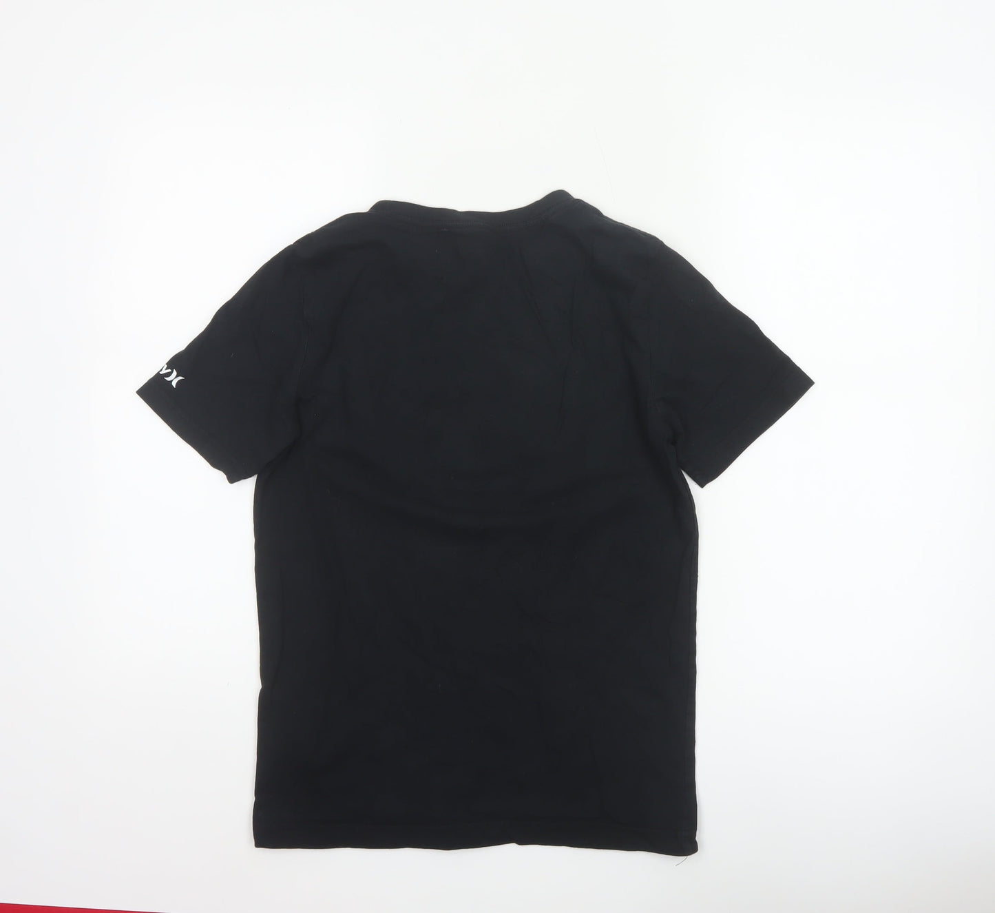 Hurley Boys Black Graphic Surf T-Shirt 12-13 Years Short Sleeve Cotton