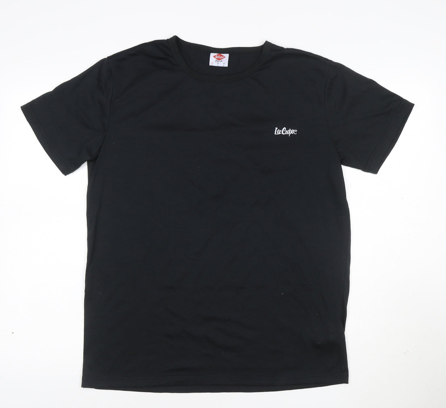 Lee Cooper Men's Black L Short Sleeve Crew Neck T-Shirt