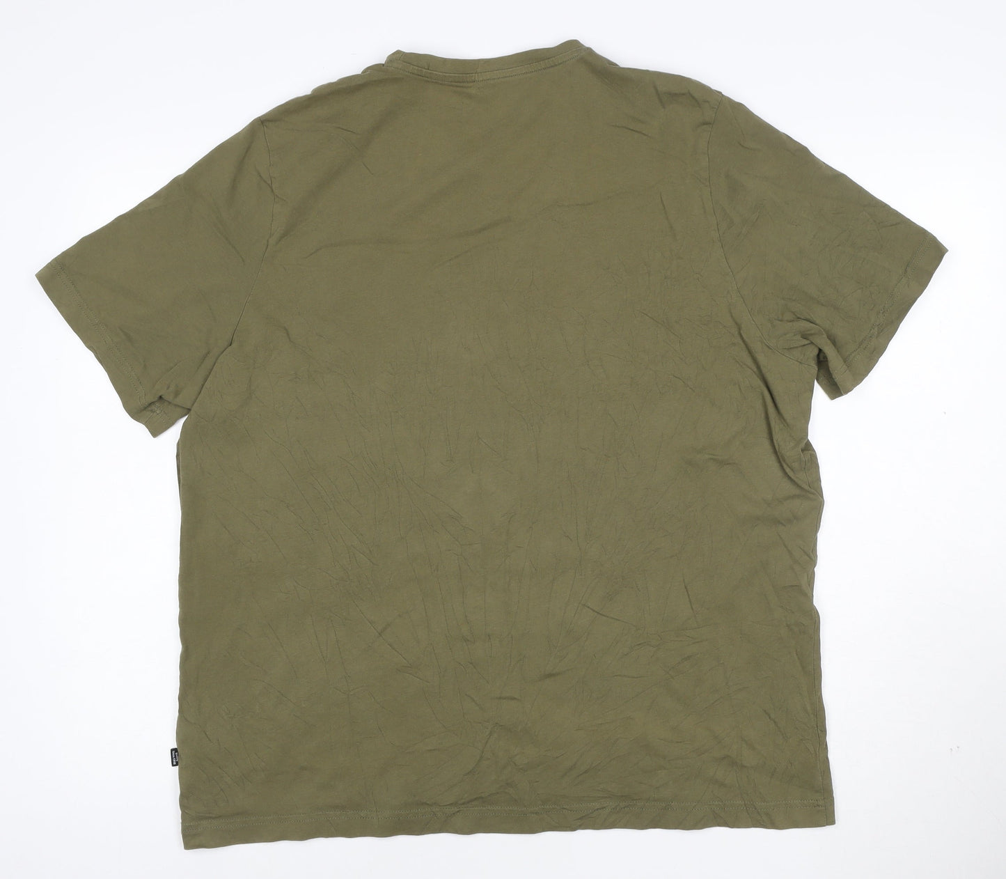 Puma Men’s Green XL Graphic Print Cotton Crew Neck T-Shirt