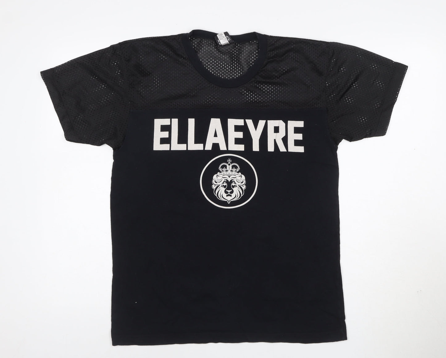 ELLA EYRE Women's Black Jersey Sports T-Shirt Size M