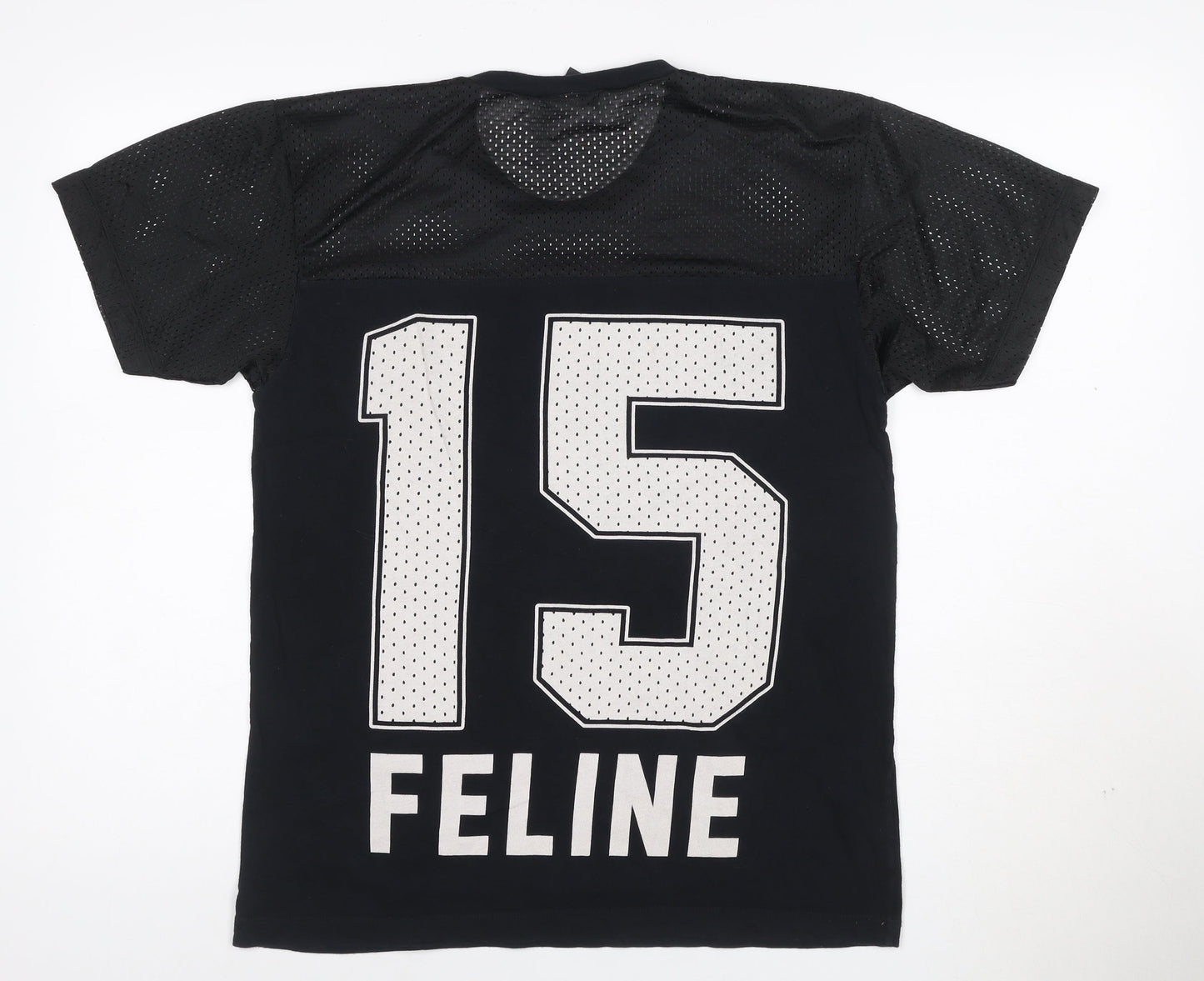 ELLA EYRE Women's Black Jersey Sports T-Shirt Size M