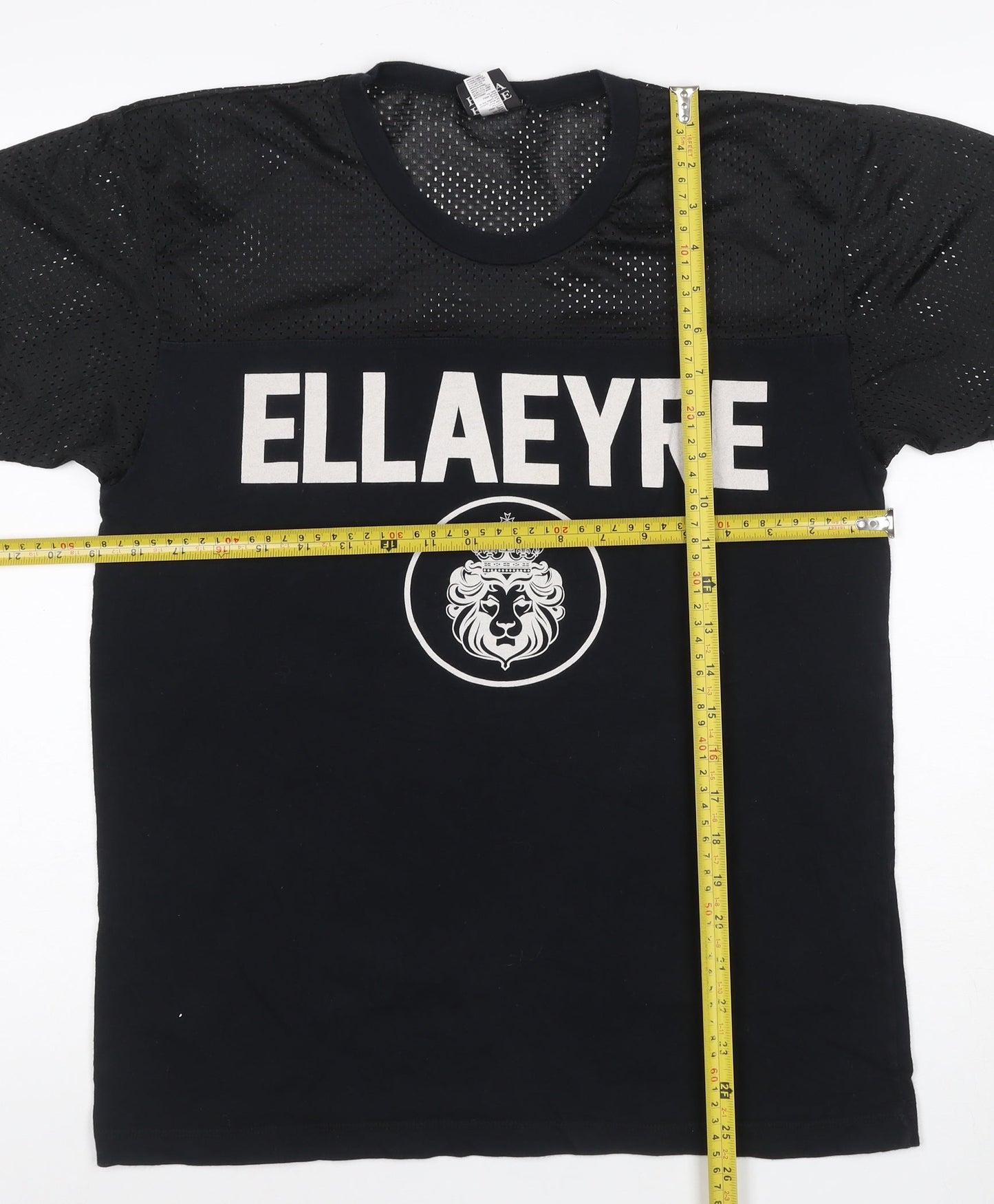 ELLA EYRE Women's Black Jersey Sports T-Shirt Size M
