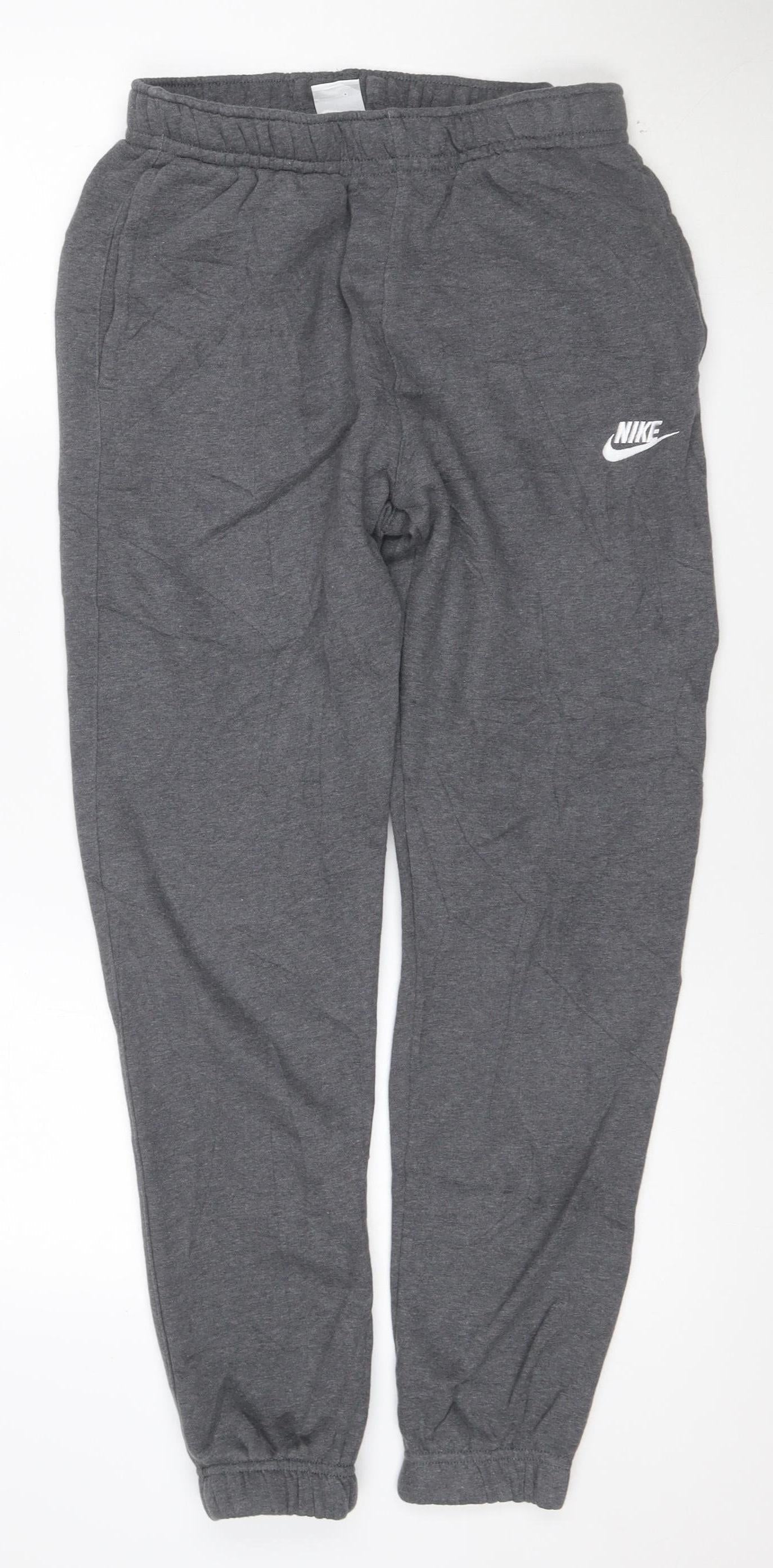 Nike Men's Grey Jogger Sweatpants Small Regular Fit Cotton Blend