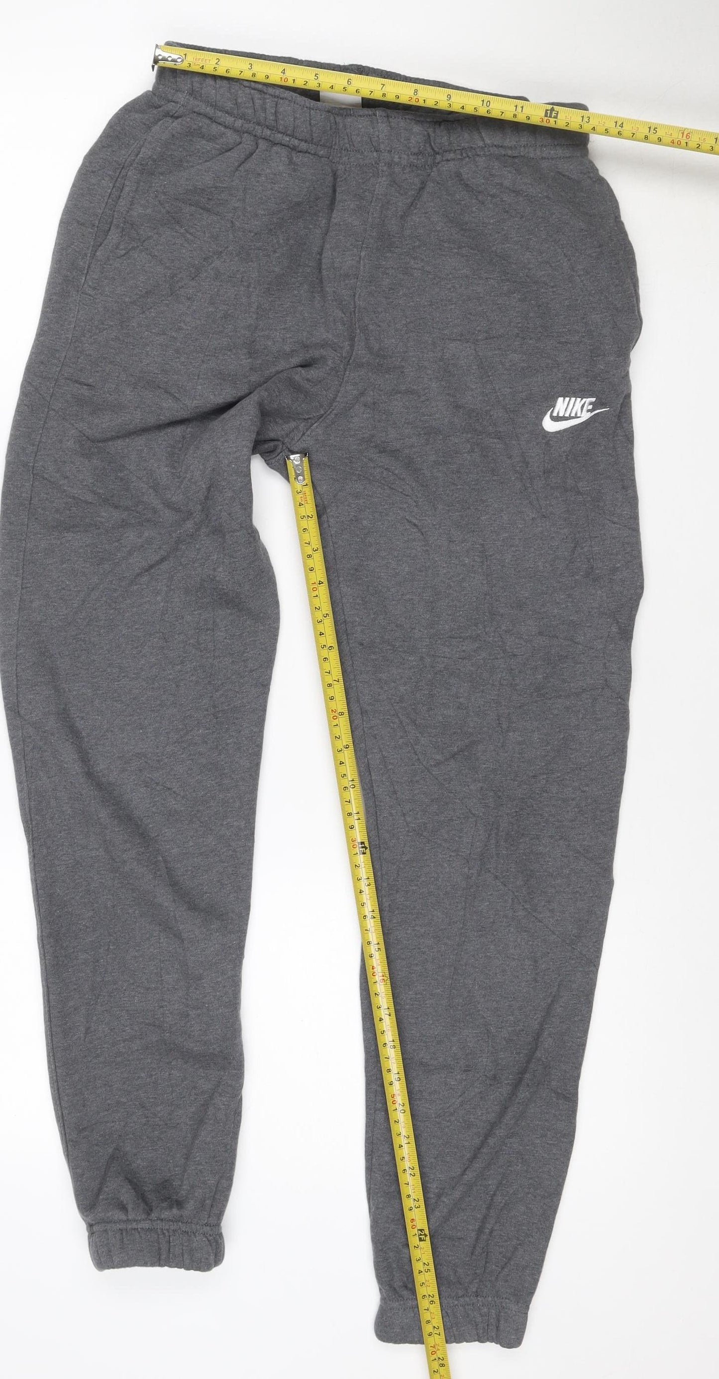 Nike Men's Grey Jogger Sweatpants Small Regular Fit Cotton Blend