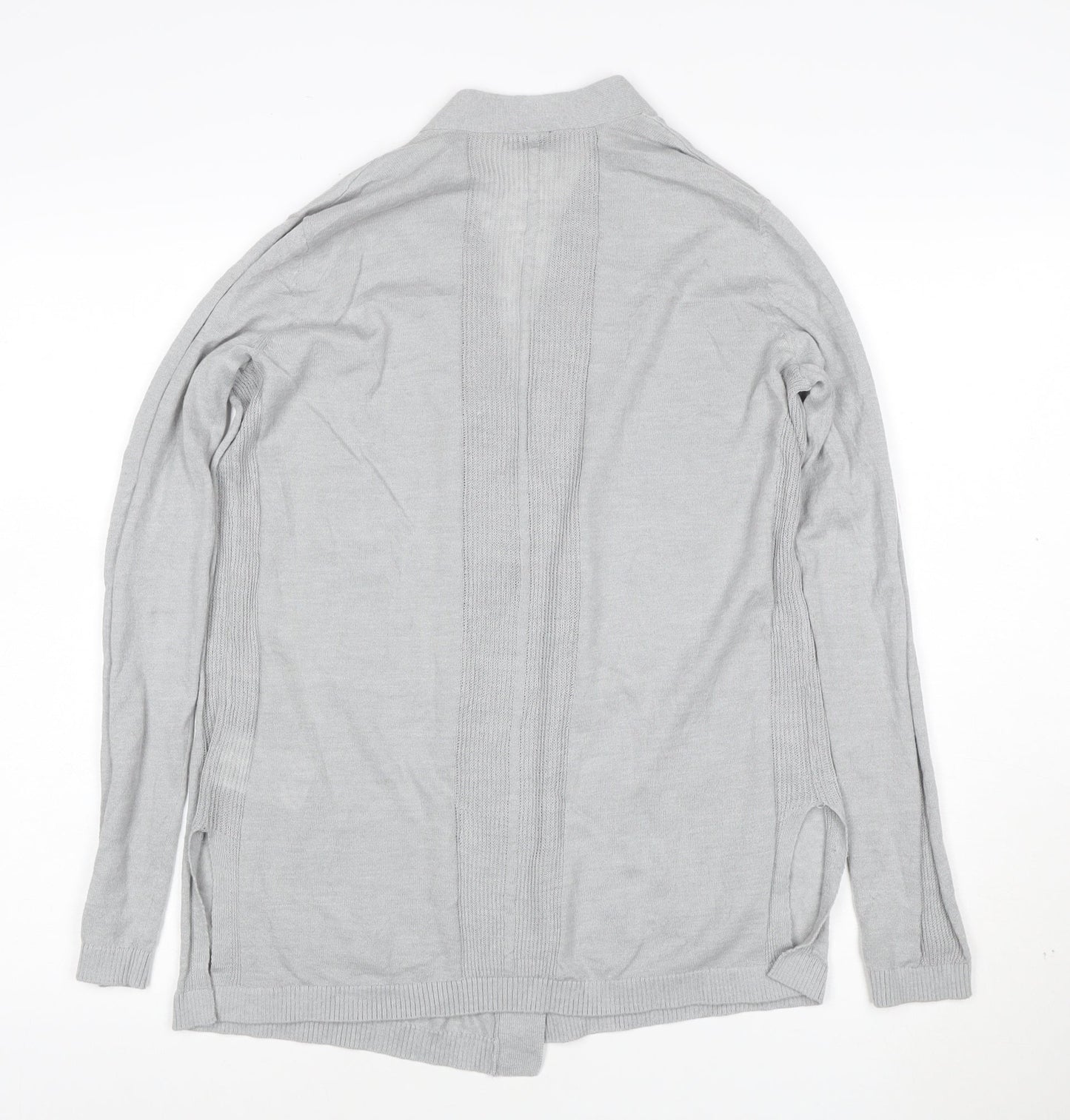 GAP Women's Grey V-Neck Open Knit Long Sleeve Cardigan Size S