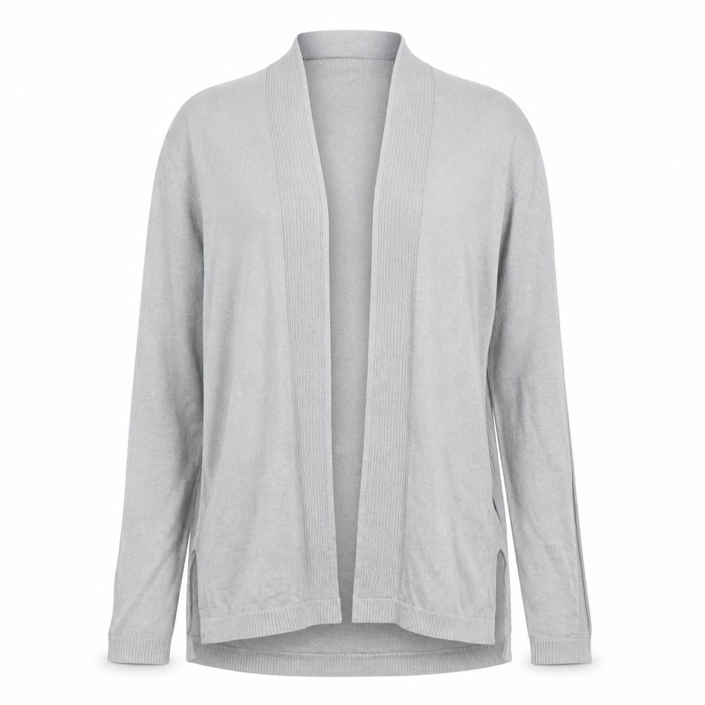 Gap Women's Grey V-Neck Open Knit Long Sleeve Cardigan Size S