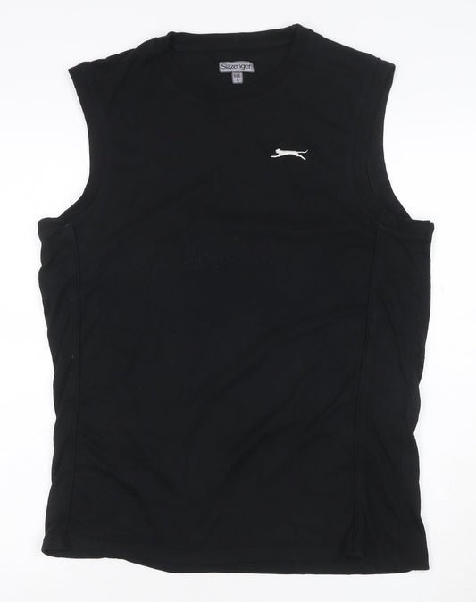 Slazenger Men's Black Sleeveless Crew Neck Athletic T-Shirt Size L