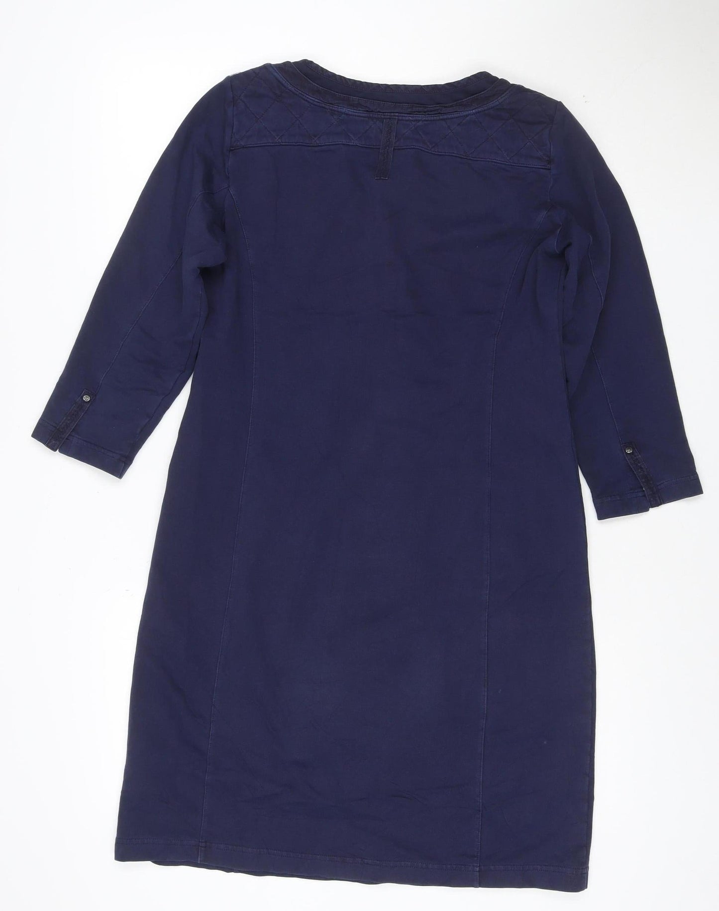 Sandwich Women’s Navy Blue S Shift Dress 3/4 Sleeve Cotton Blend
