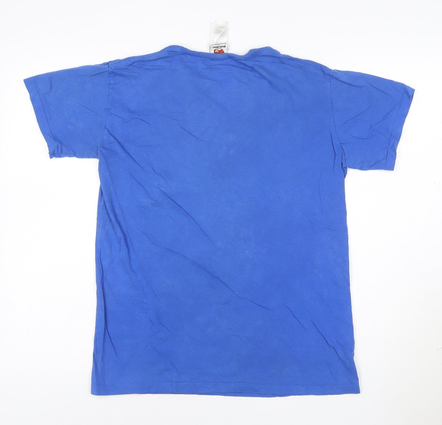 Cedar Wood State Men's Blue Angry Birds Graphic T-Shirt Size M