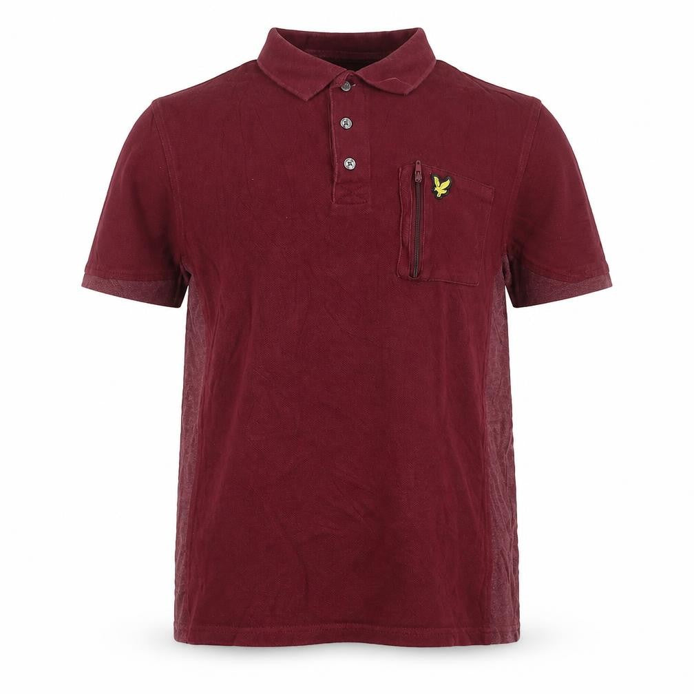 Lyle & Scott Boys Red Polo Shirt 12-13 Years Short Sleeve Cotton Top