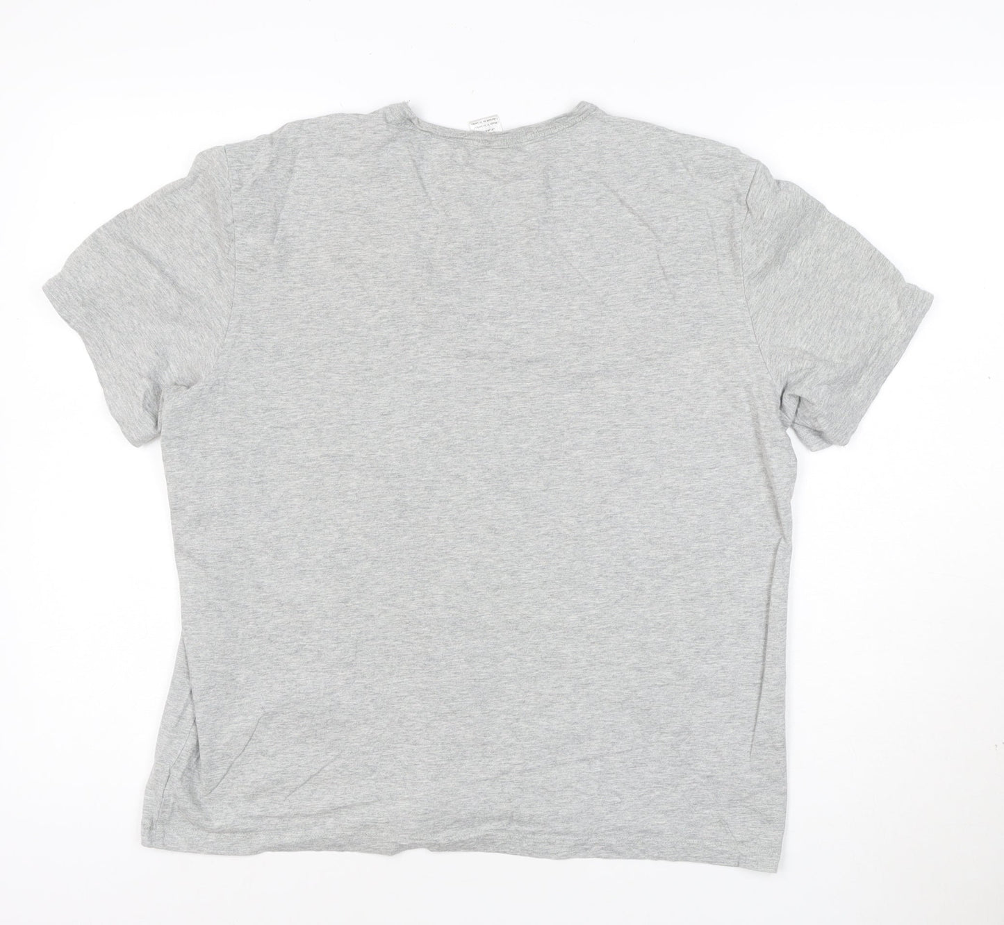 Calvin Klein Women's Grey Cotton Logo T-Shirt Size L