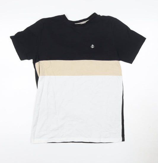 Blakeley Clothing Co. Men's Multicoloured Crew Neck Cotton T-Shirt Size S
