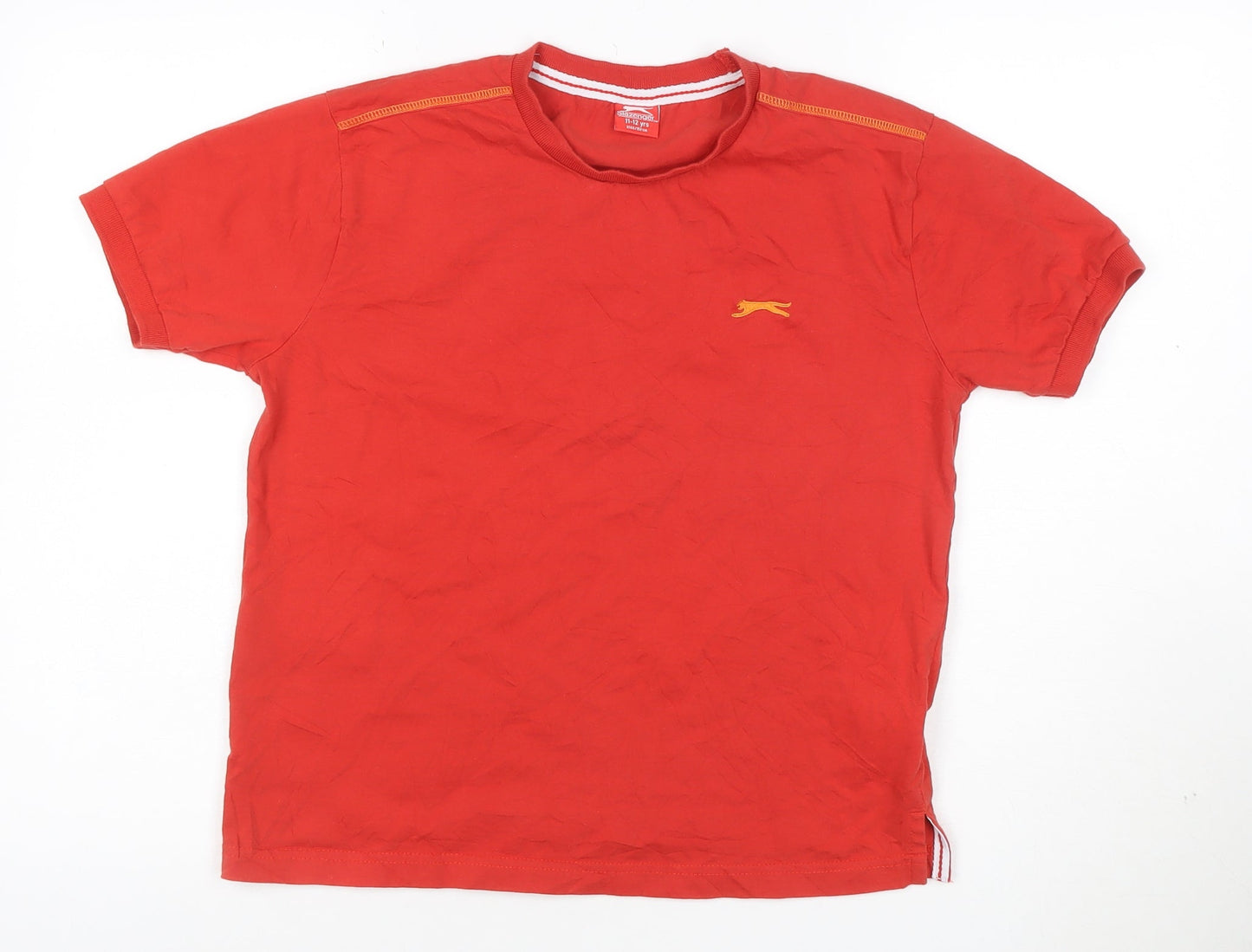 Slazenger Boys Red Short Sleeve Cotton Sports T-Shirt 11-12 Years