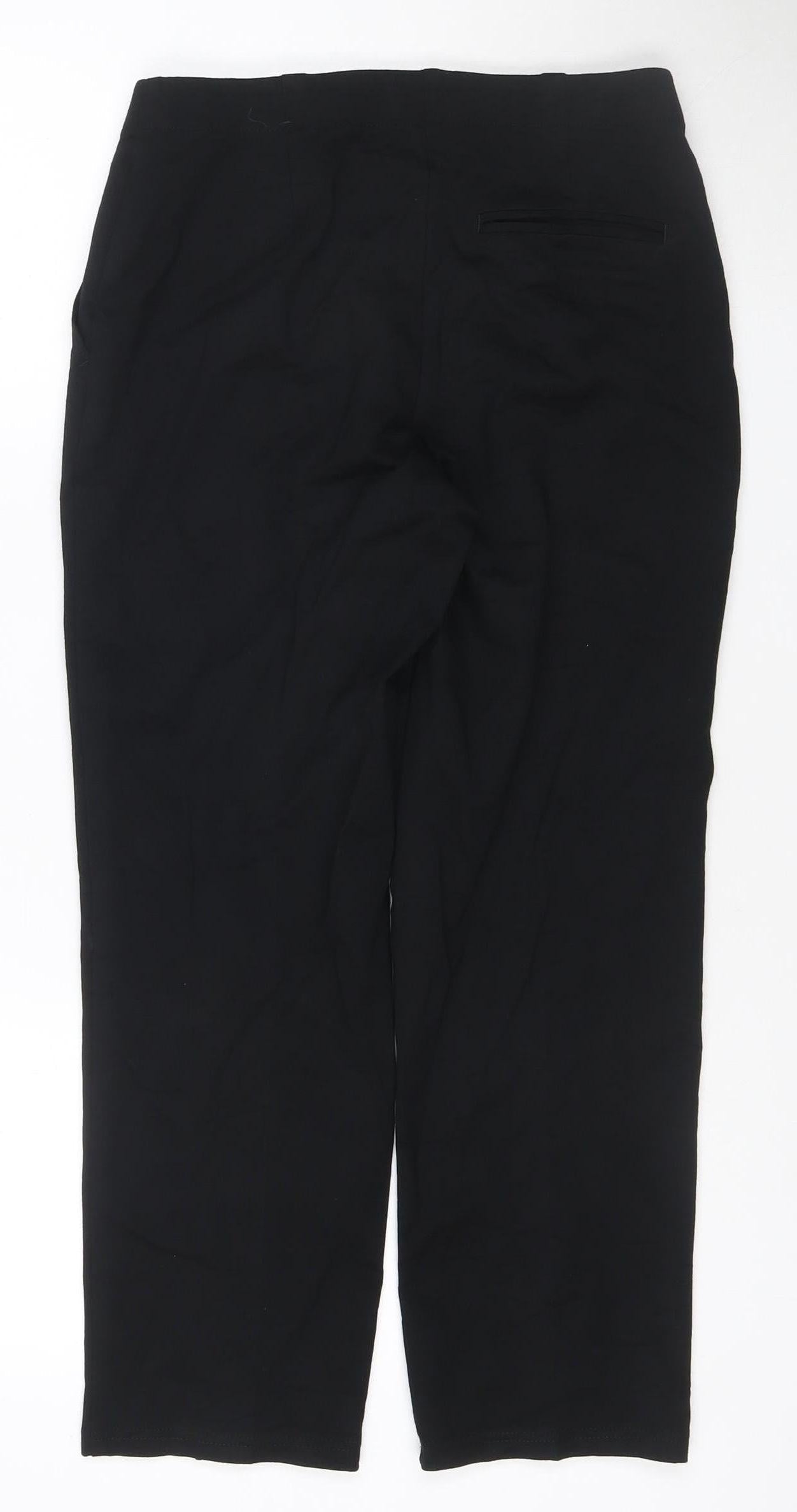 Marks and Spencer Womens Black Size 10 Slim Leg Trousers