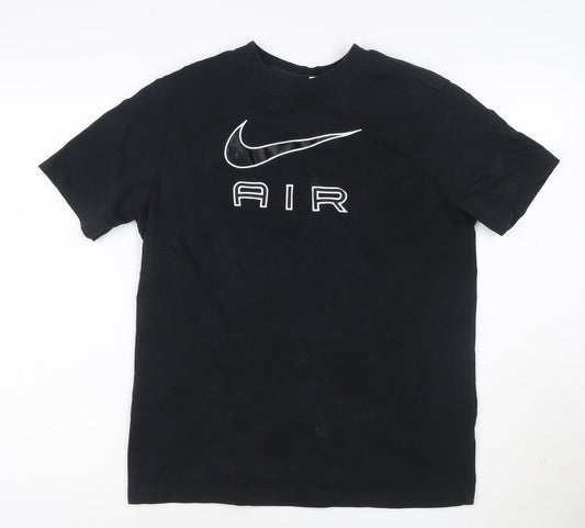 Nike Men's Black Air Graphic Loose Fit T-Shirt XS