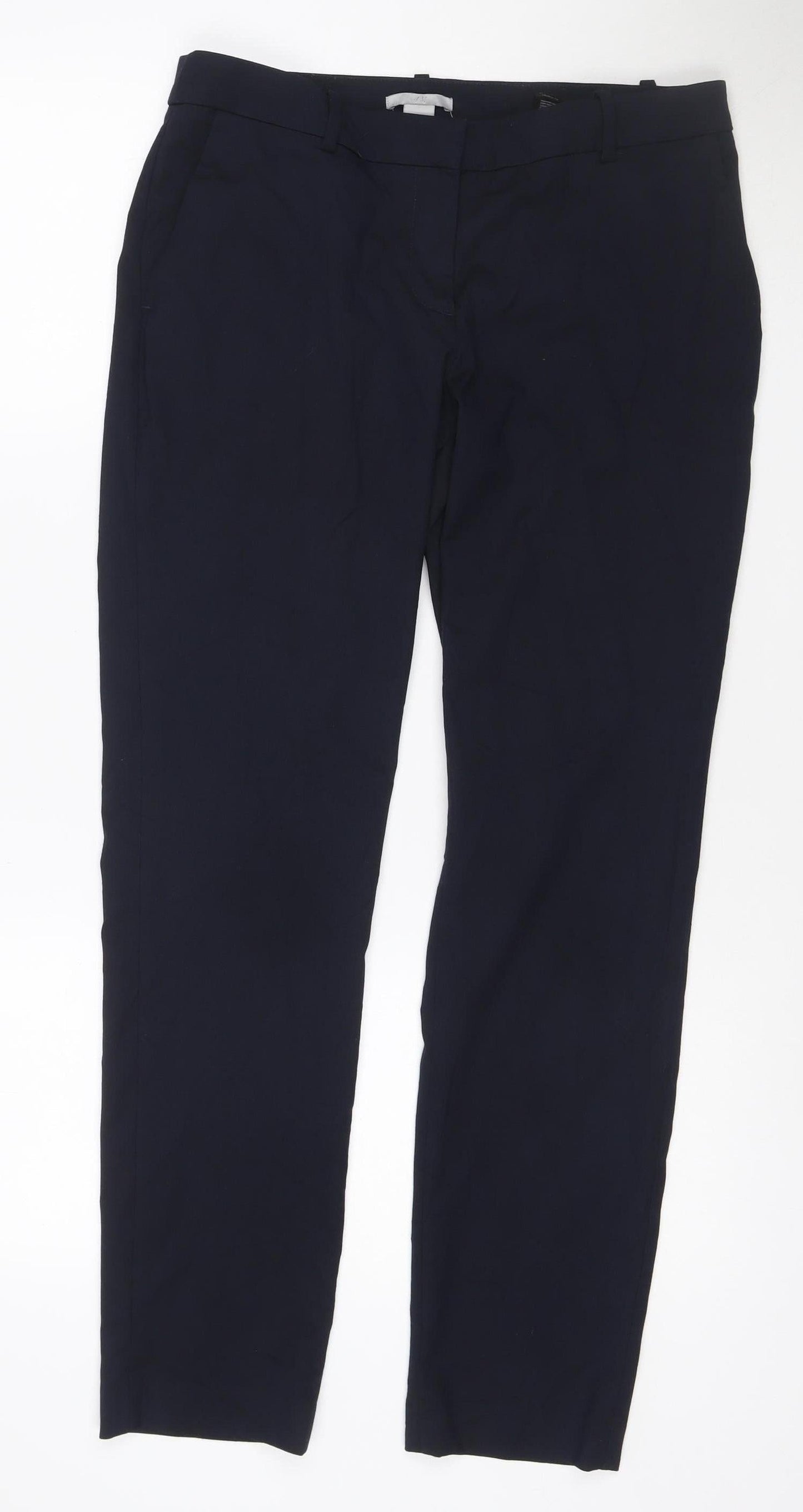 H&M Women’s Black Straight Leg Dress Pants Size 10 Formal Work Trousers