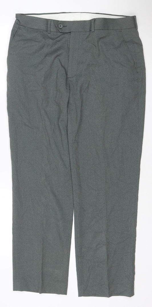 The Edinburgh Woollen Mill Men's Grey 36 Regular Trousers