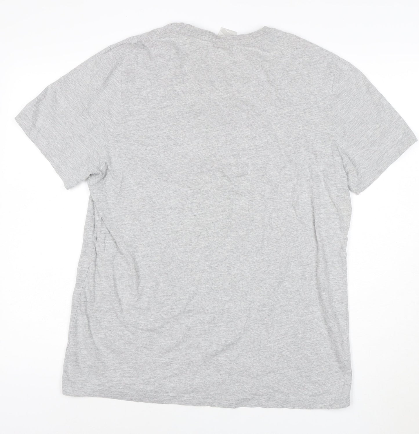 George Men’s Grey Pac-Man Graphic T-Shirt Size L 100% Cotton Retro Gamer Style