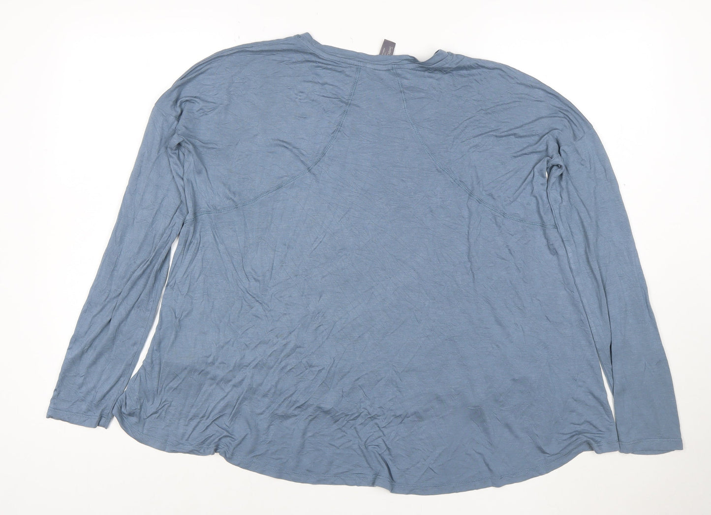 Sweaty Betty Women Blue Long Sleeve Bamboo Jersey T-Shirt Size S