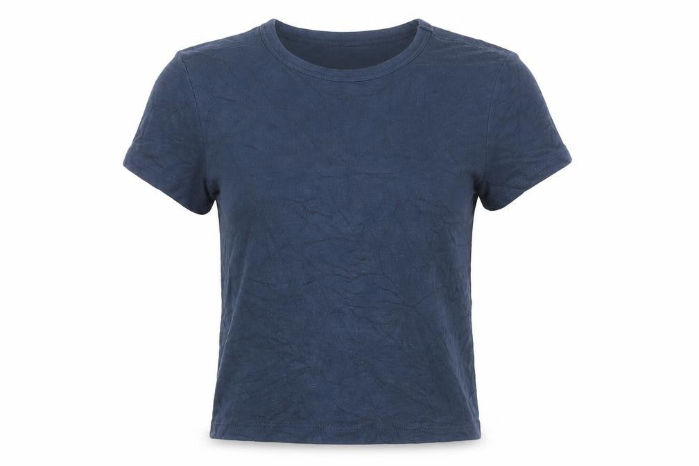 Zara Women's Blue Cotton Basic Short Sleeve T-Shirt Size S