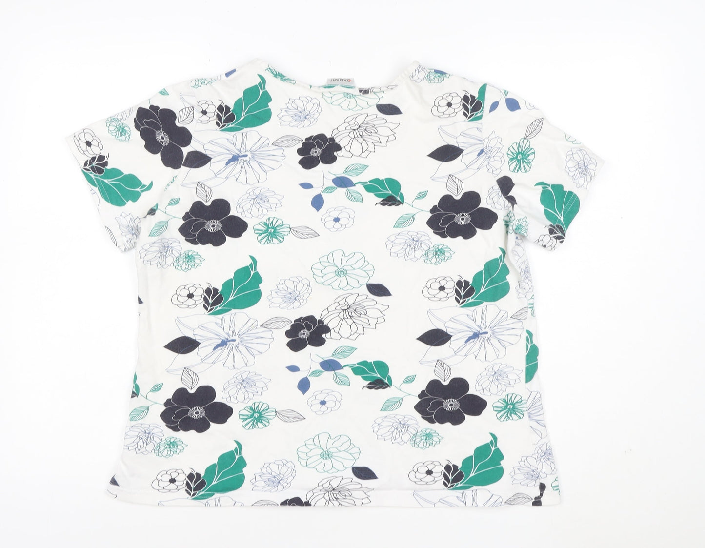 Damart Women’s Multicoloured Floral Cotton T-Shirt L