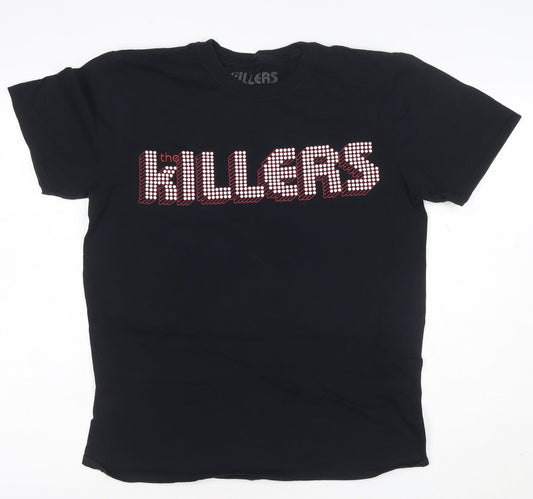 The Killers Women's Black Cotton Band T-Shirt M Short Sleeve