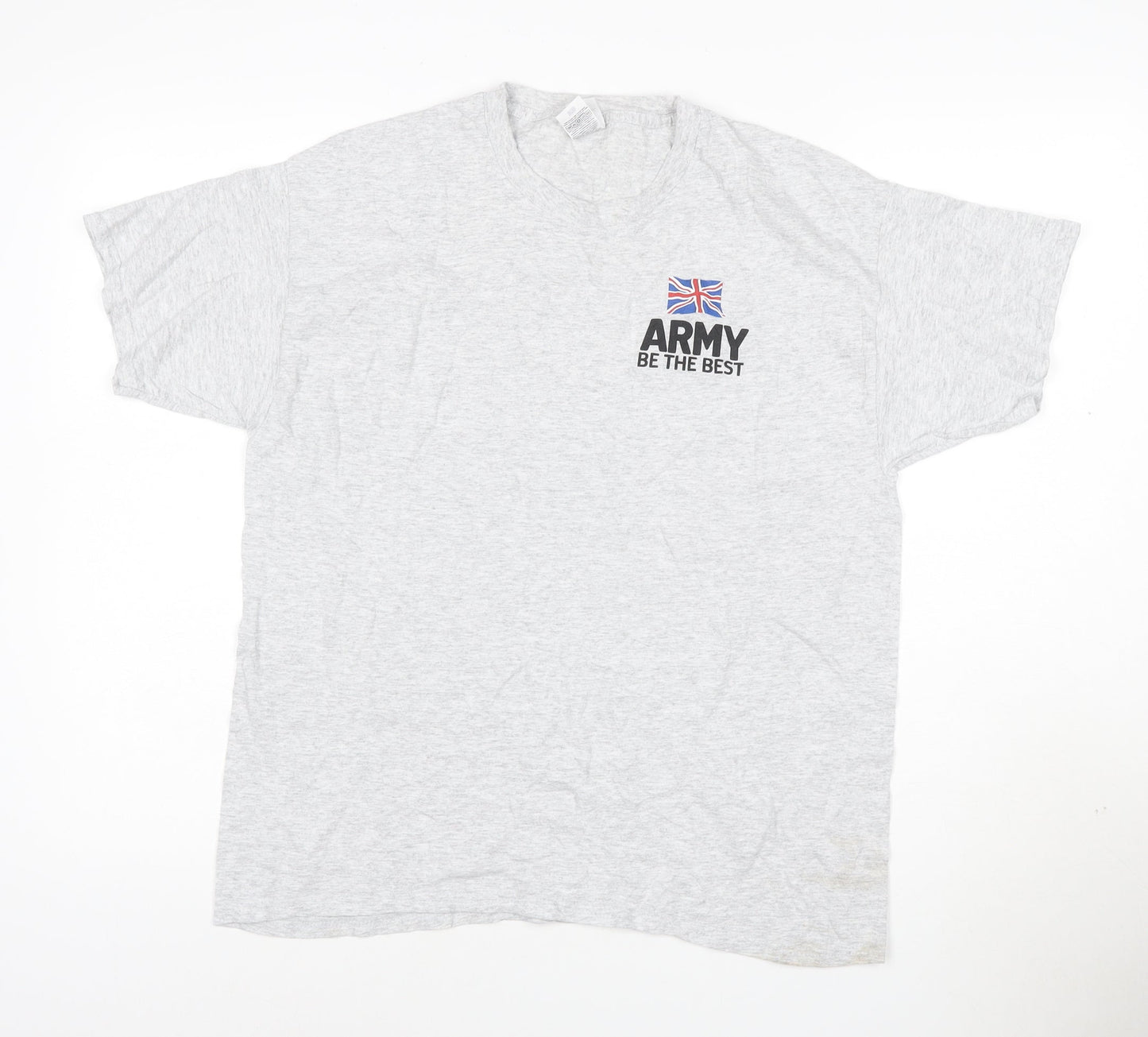 Fruit of the Loom Men's Grey Army Be The Best Logo T-Shirt L
