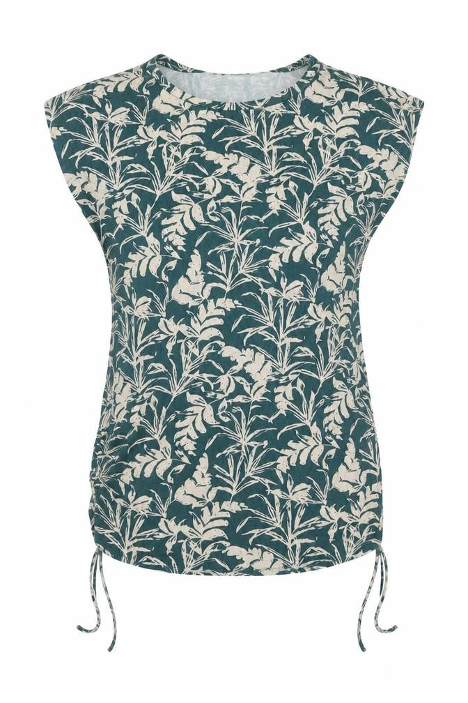 Phase Eight Women’s Green Floral Tunic Blouse Size 10