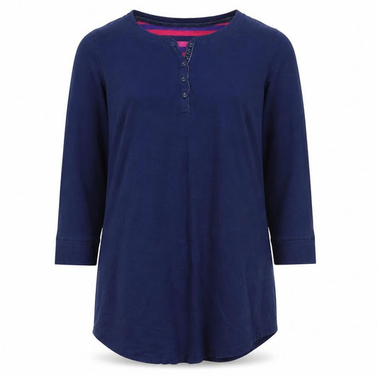 John Lewis Women Blue Cotton Long Sleeve Shirt Dress Size 14