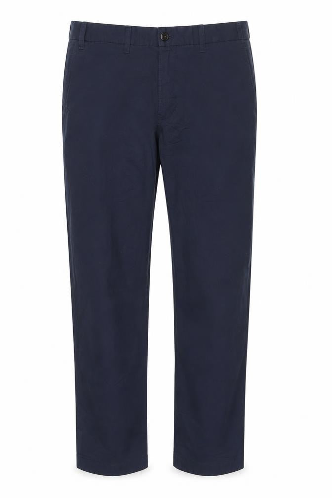 Marks & Spencer Men's Blue Chino Trousers 36W 29L Cotton Blend