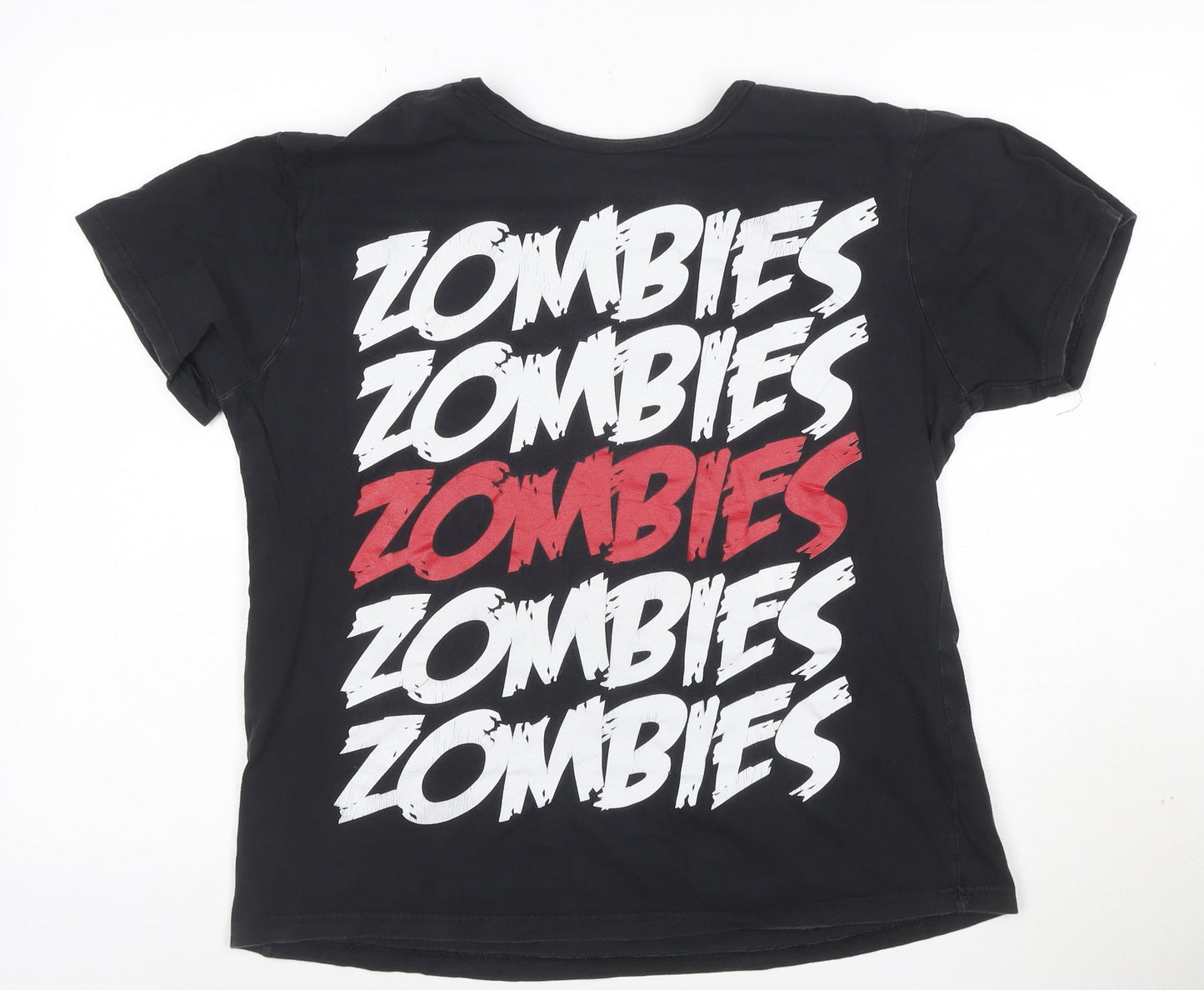 Bluenotes Men's Black Zombies Graphic Cotton T-Shirt M