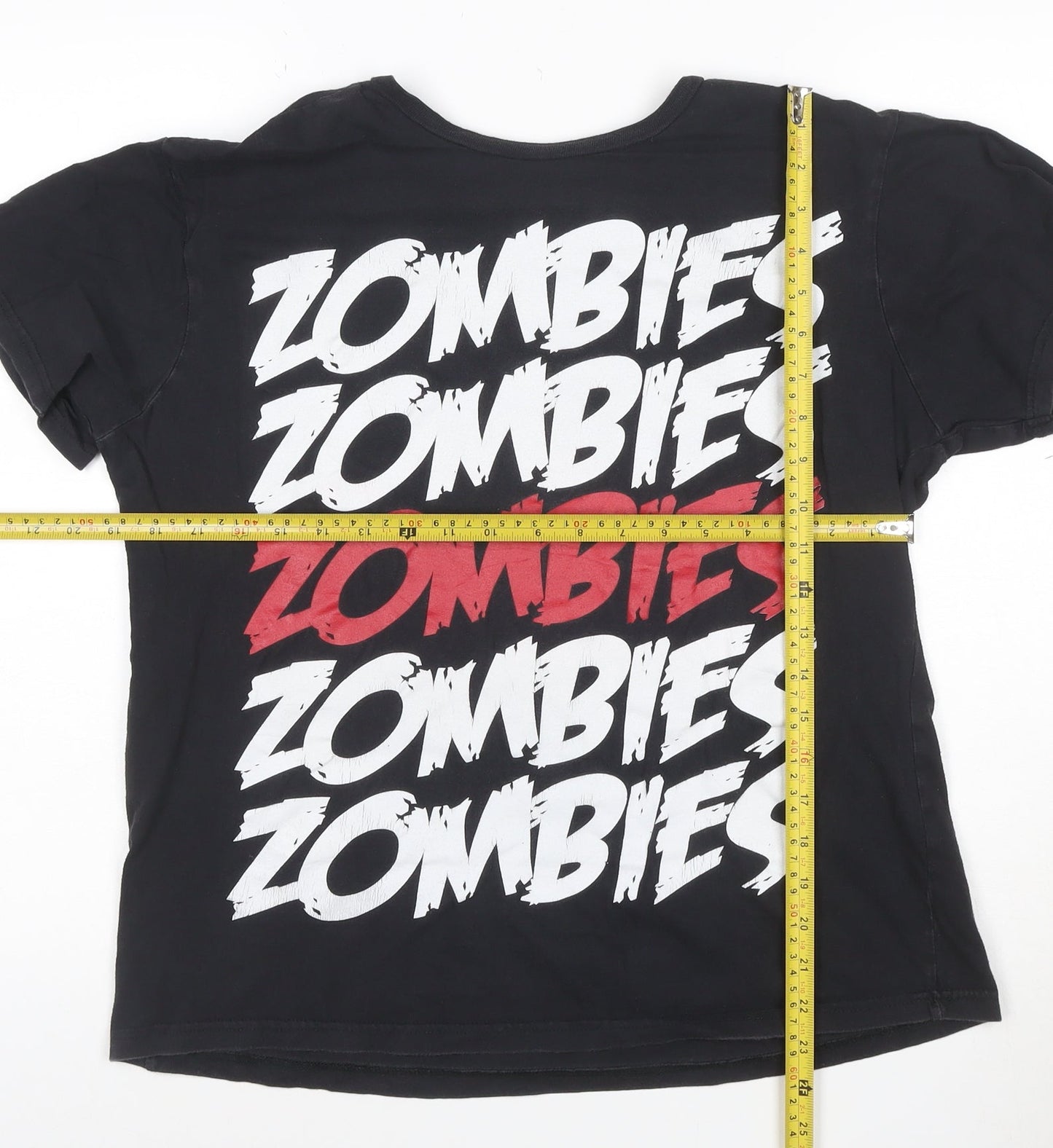 Bluenotes Men's Black Zombies Graphic Cotton T-Shirt M