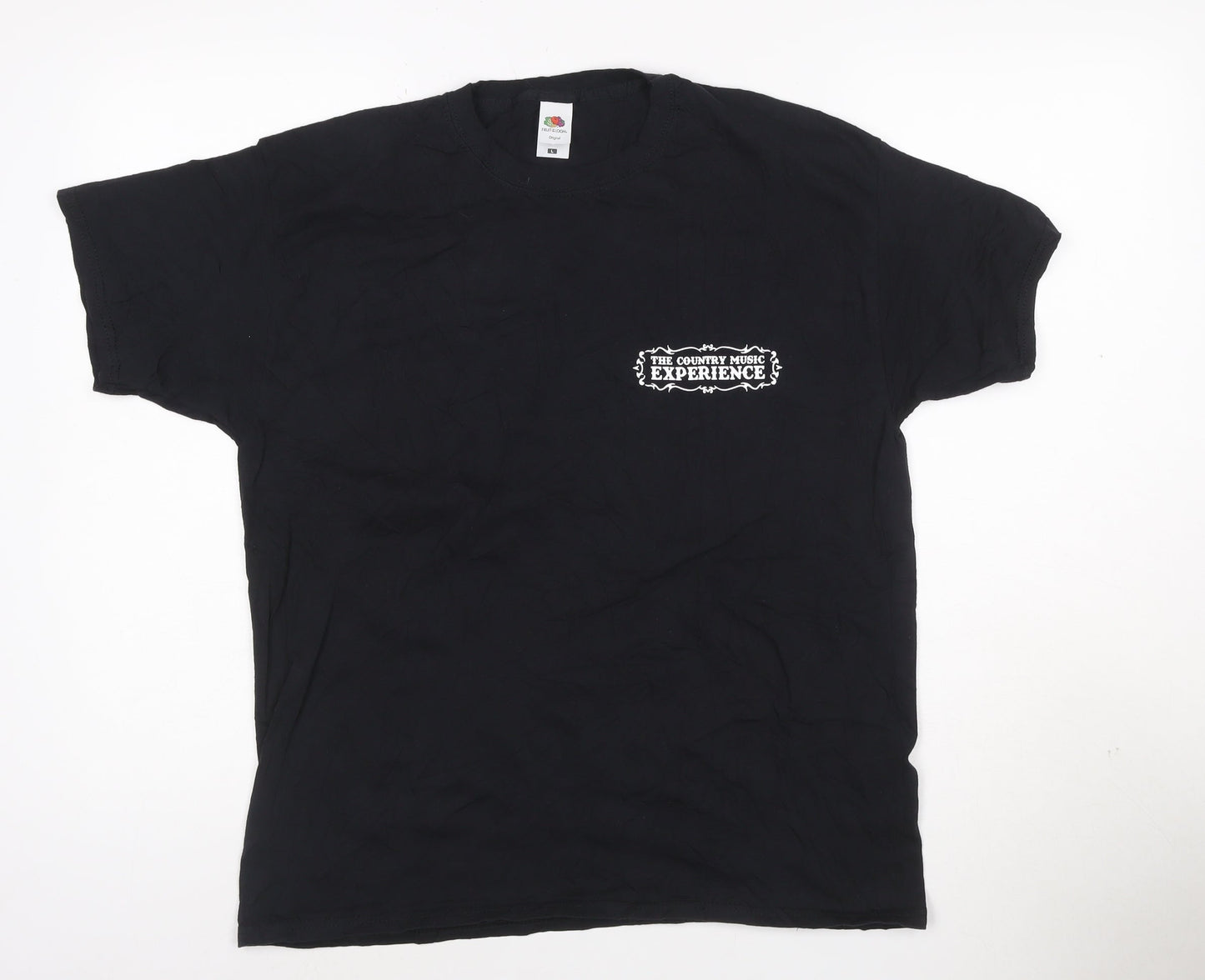 Fruit of the Loom Unisex Black Country Music Experience T-Shirt Size L