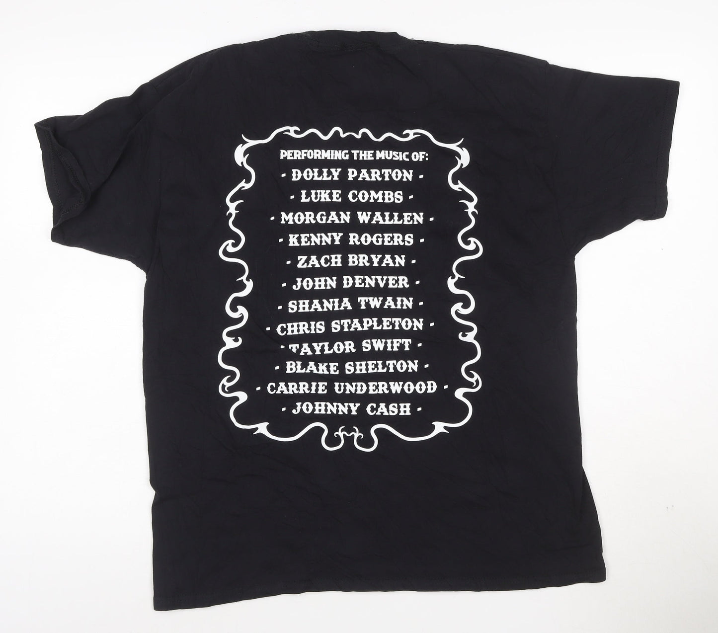 Fruit of the Loom Unisex Black Country Music Experience T-Shirt Size L