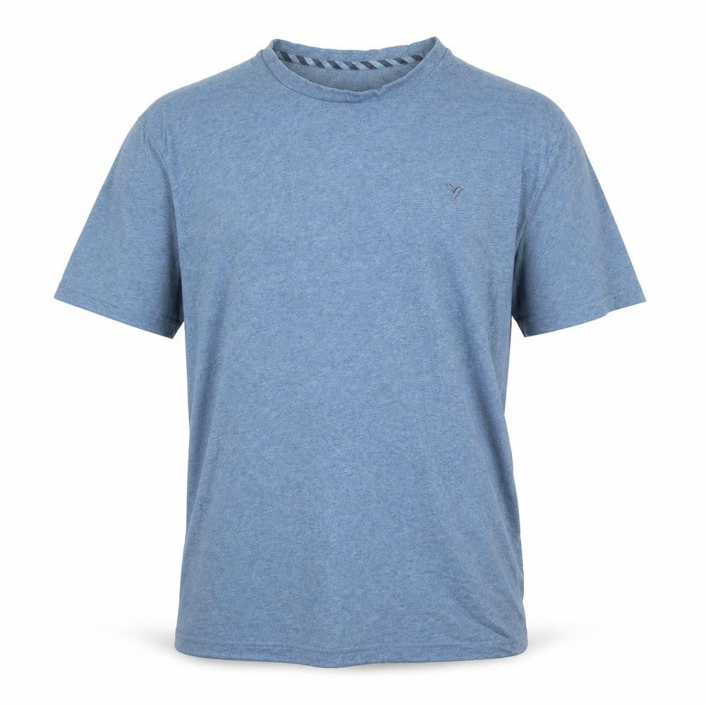 Jeff Banks Men's Blue Cotton Crew Neck Short Sleeve T-Shirt XL