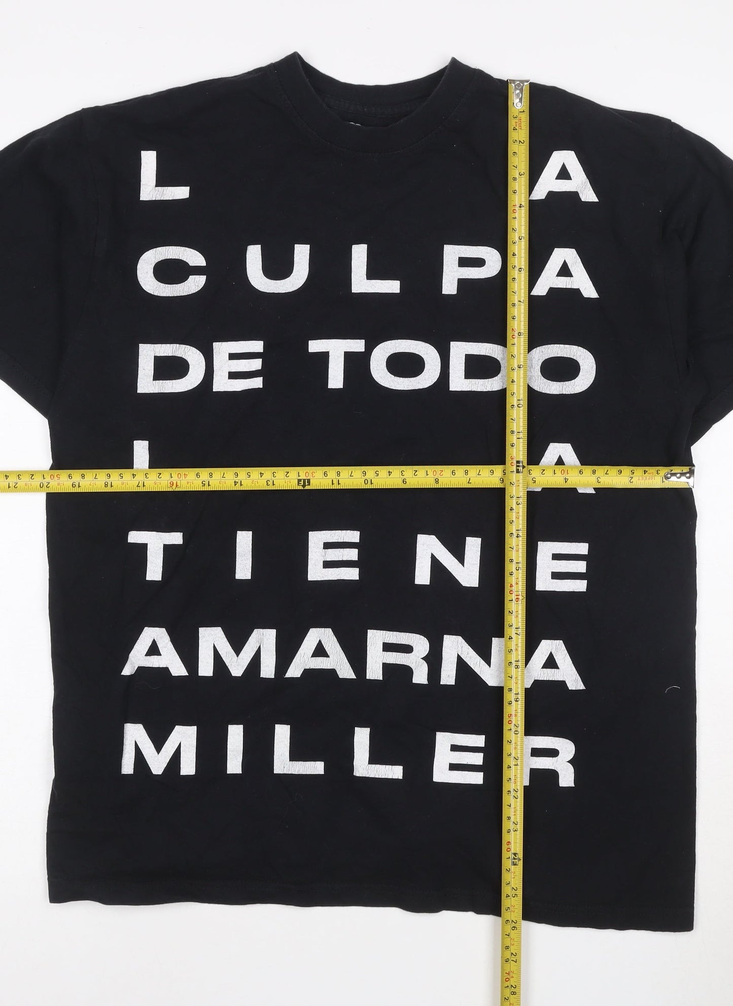Amarna Miller Men's Black Graphic Quote T-Shirt Size M