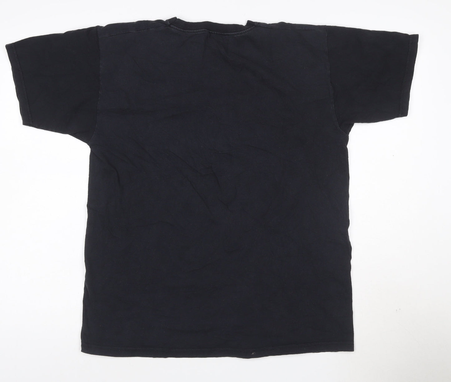 The Godfather Men's Black Cotton Graphic Print T-Shirt Size L