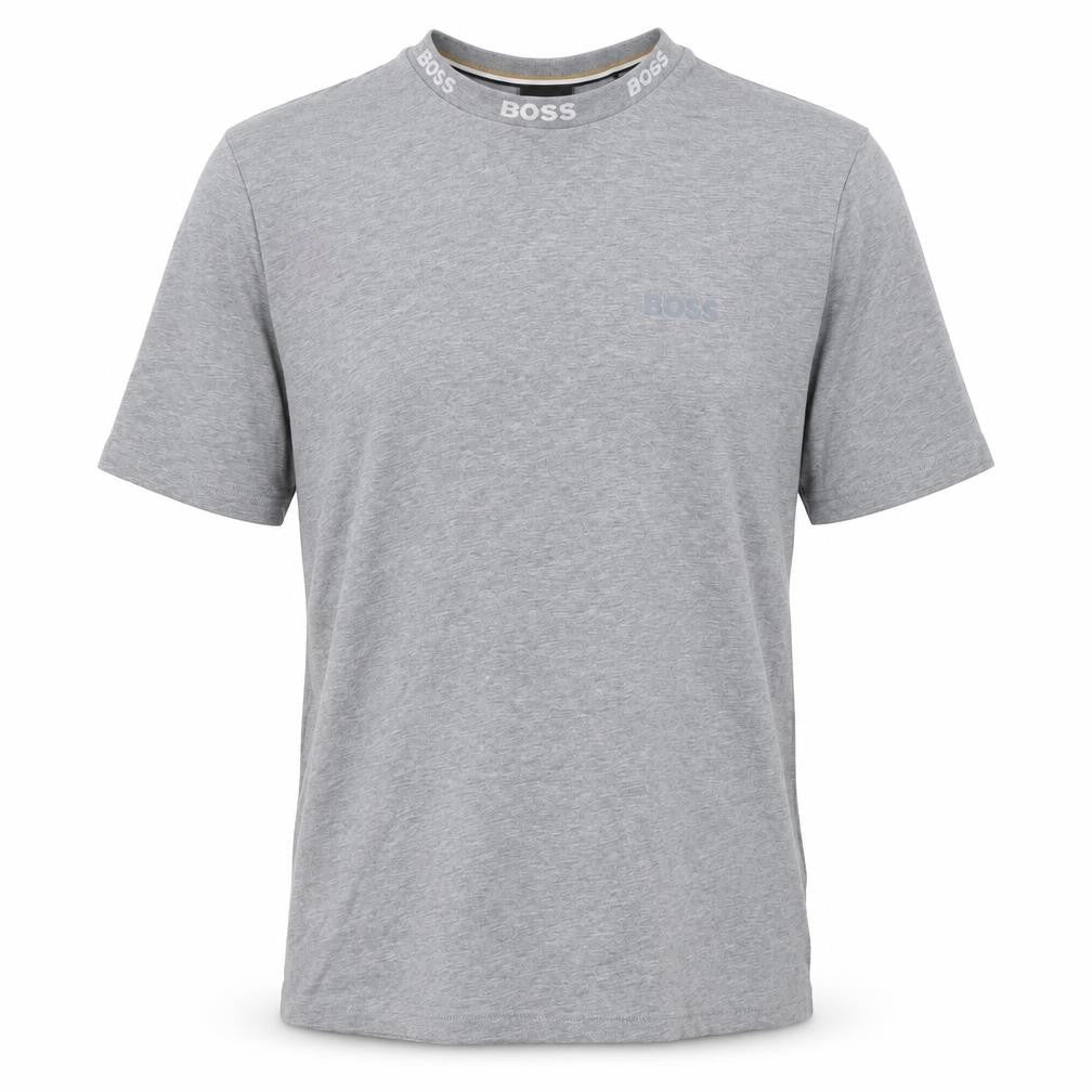 BOSS Men's Grey Regular Fit Short Sleeve Cotton T-Shirt M