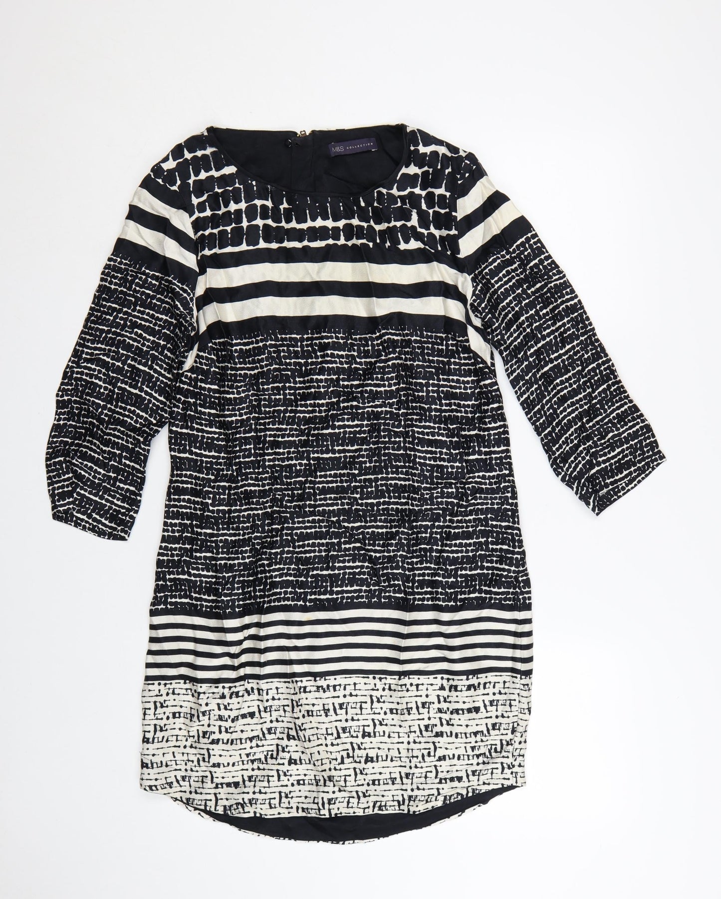 Marks and Spencer Women's Black Shift Dress Size 8